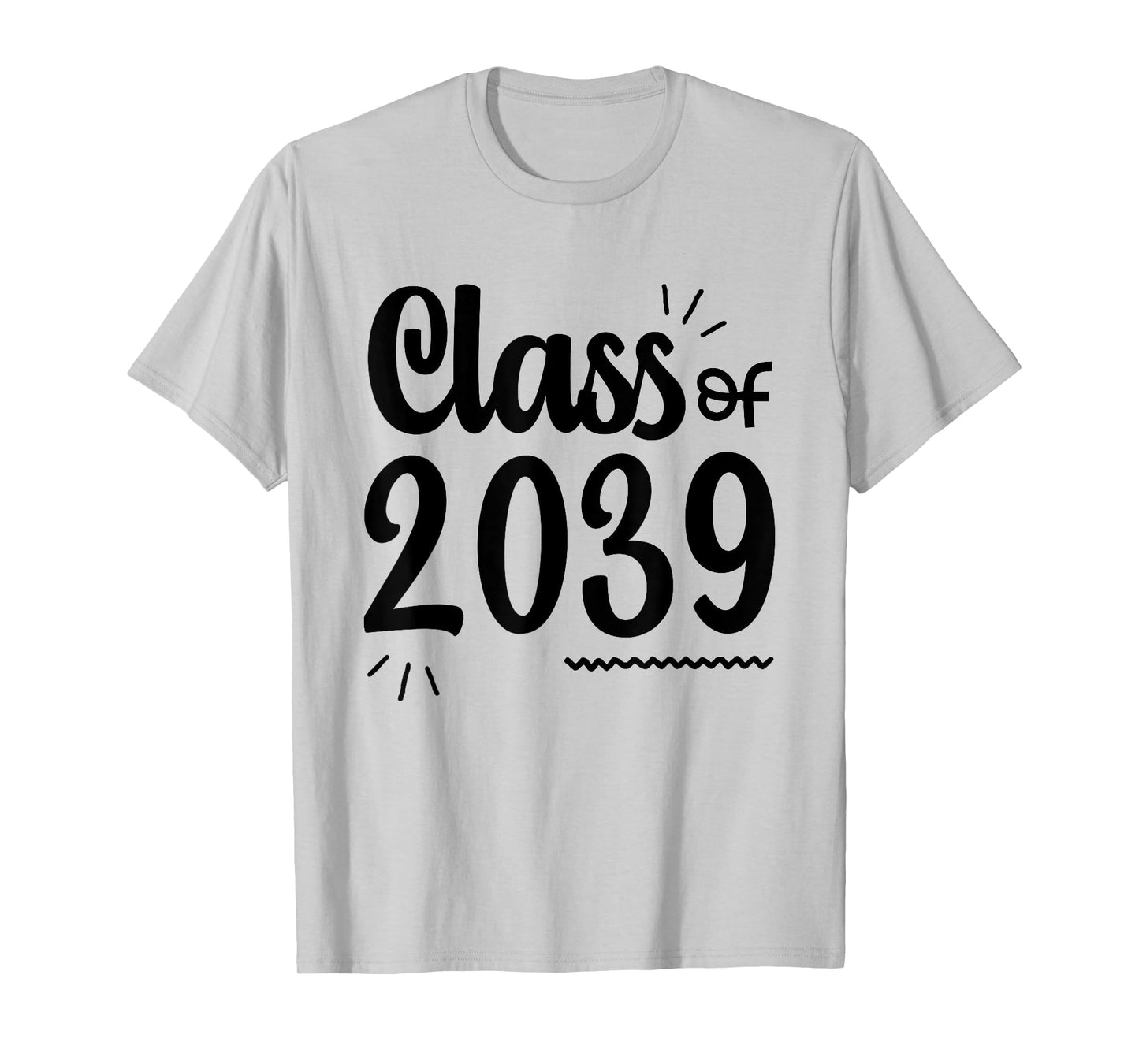 Class of 2039 Grow With Me Handprints On Back Pre-K to 12 T-Shirt