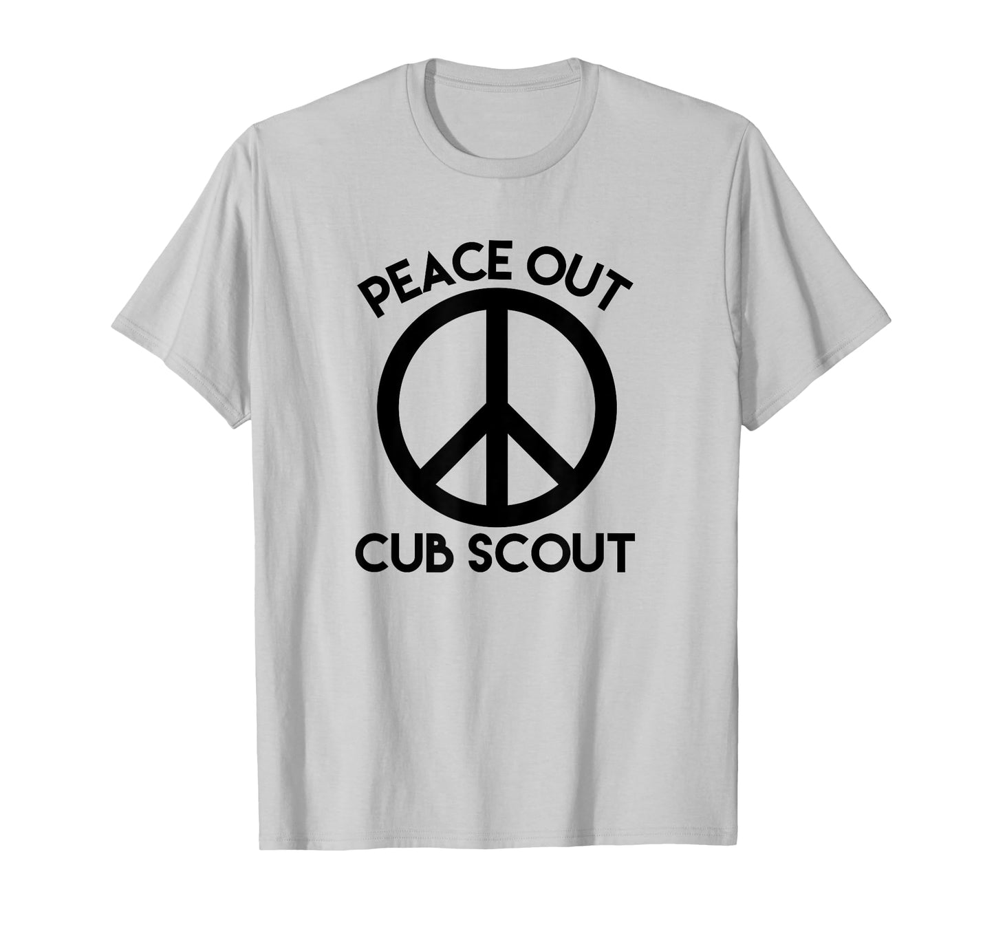 Peace Out Cub Scout T Shirt Funny Good Bye Saying T-Shirt