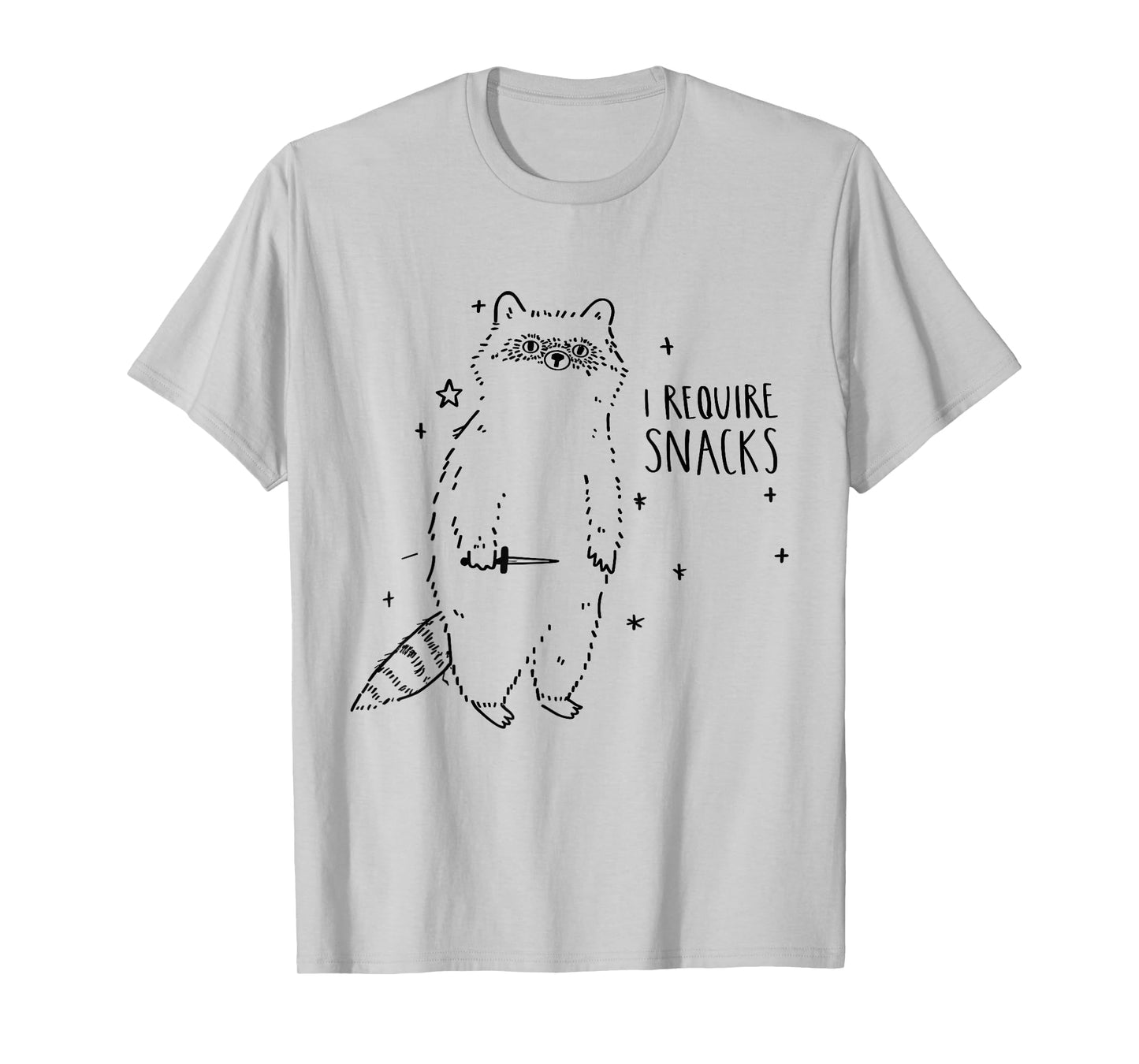I Require Snacks Raccoon T-Shirt