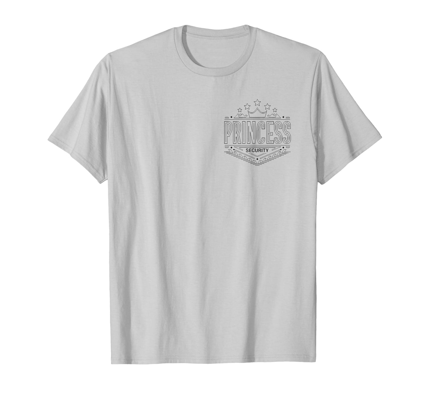 Vintage Princess Security Team Dad Mom Family Trip T-Shirt