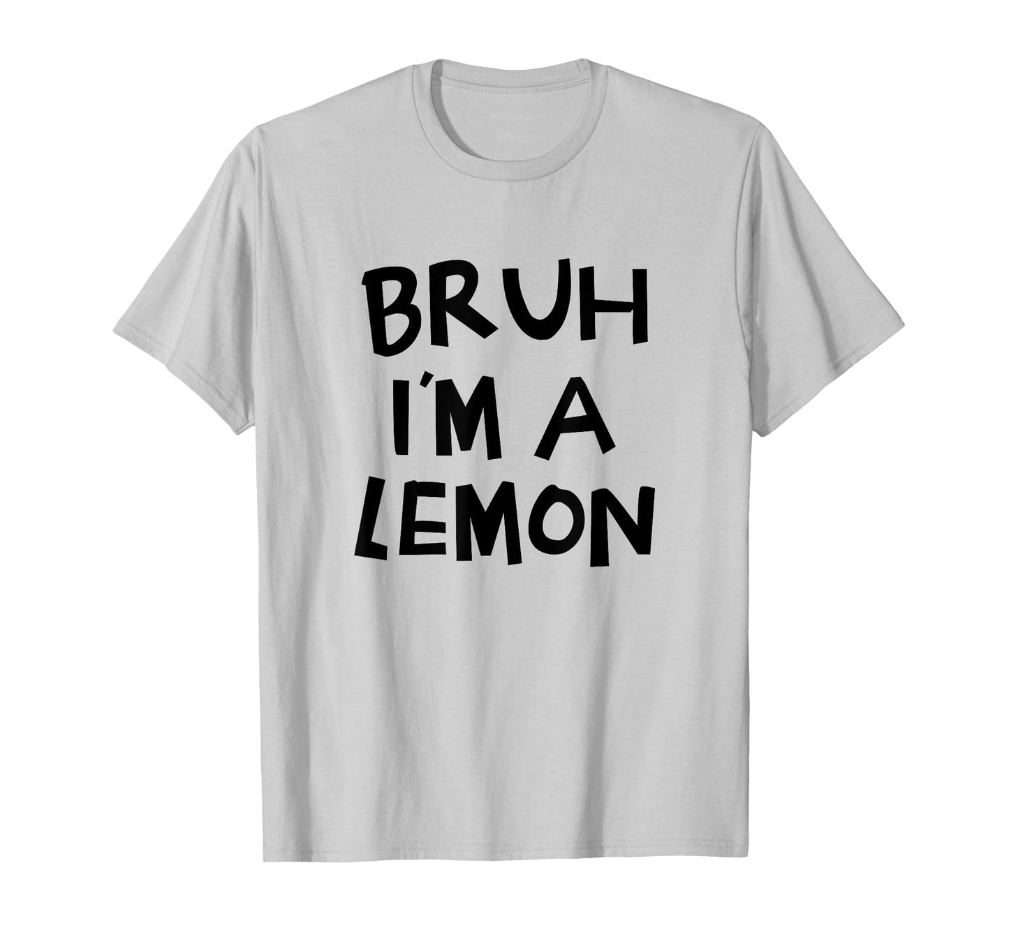 Bruh I'm A Lemon Funny Halloween Costume Men Women Boy Girl T-Shirt