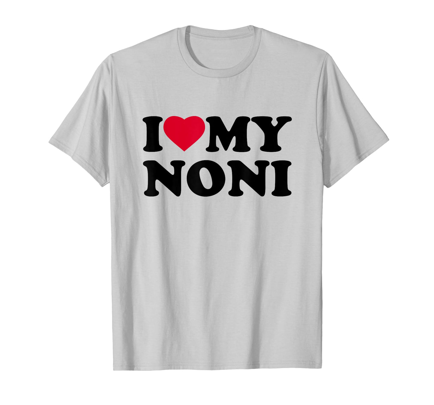 I Love My Noni Heart Family Grandma T-Shirt