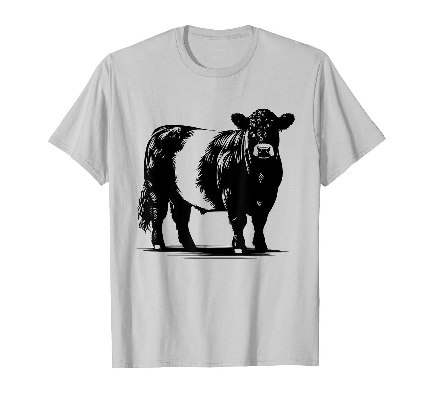 Cow Farmer Breeder - Monochromatic Belted Galloway Cattle T-Shirt