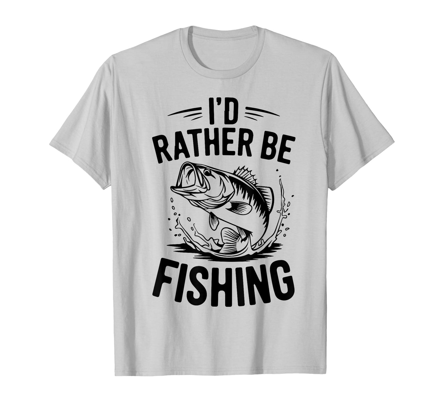 Toddler I'd Rather Be Fishing Youth Men Funny Fisherman Boy T-Shirt