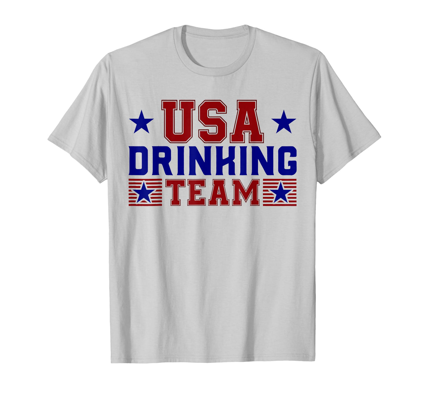 Retro USA Drinking Team Funny American Flag 4th of july T-Shirt for Women Men
