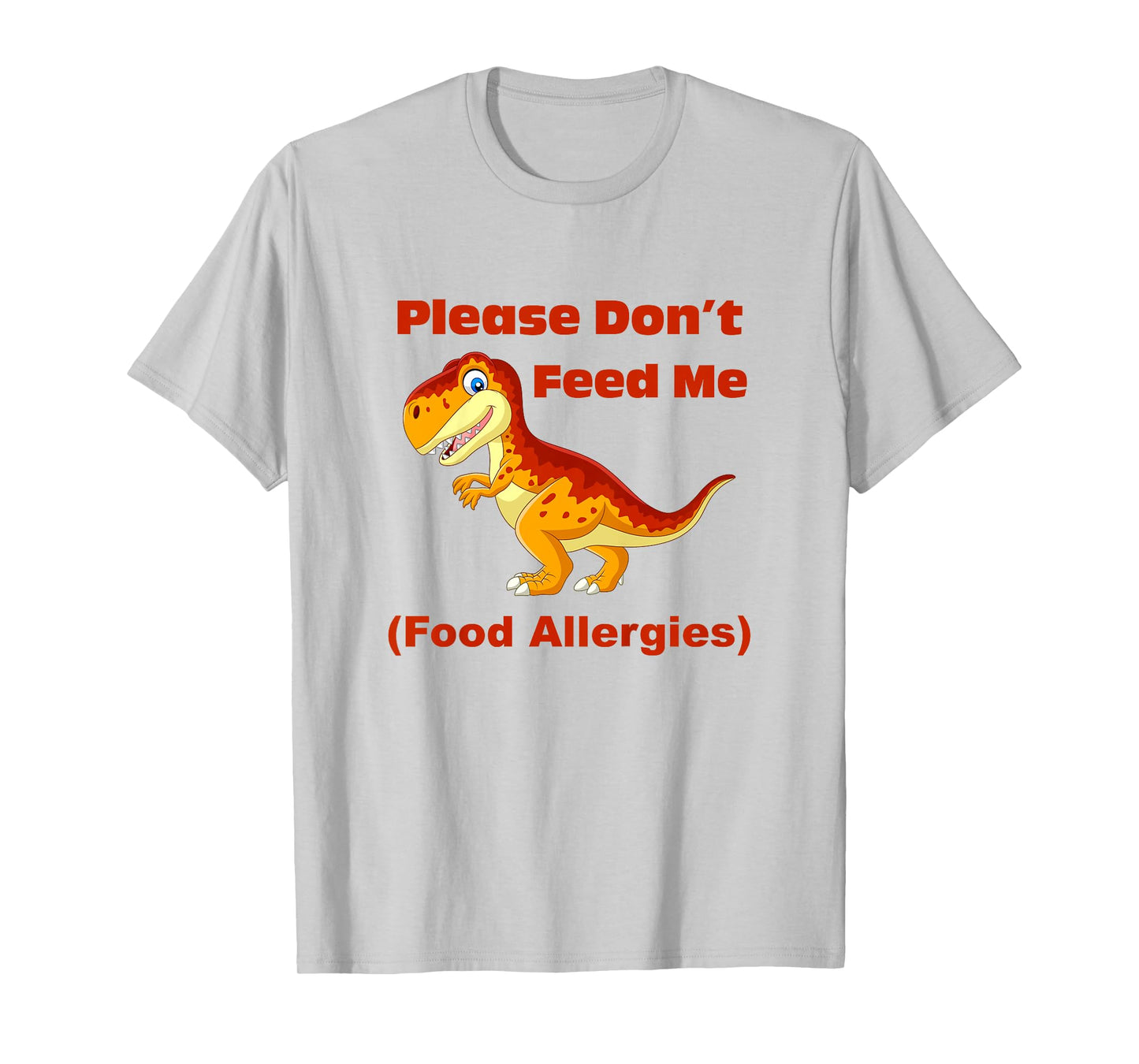 Food Allergy Toddler Kids with T-Rex T-Shirt