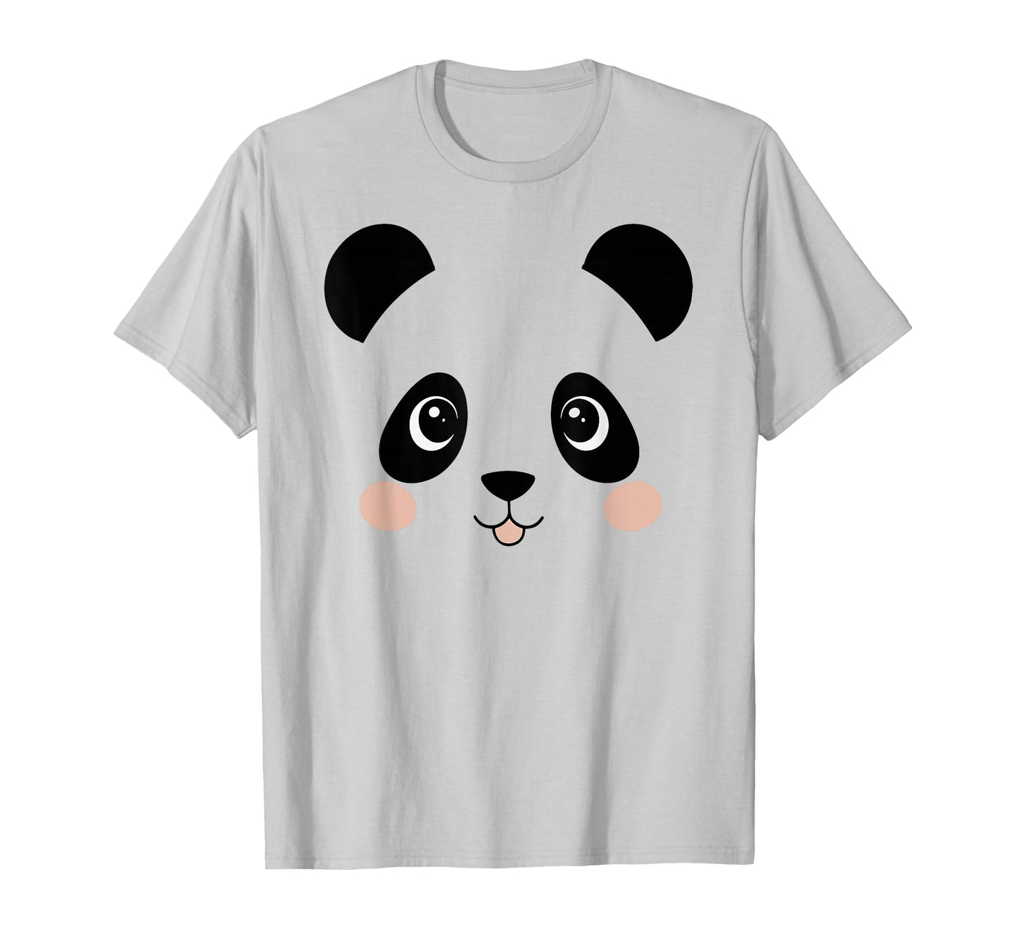 Panda Bear Face Halloween Costume Animal T-Shirt