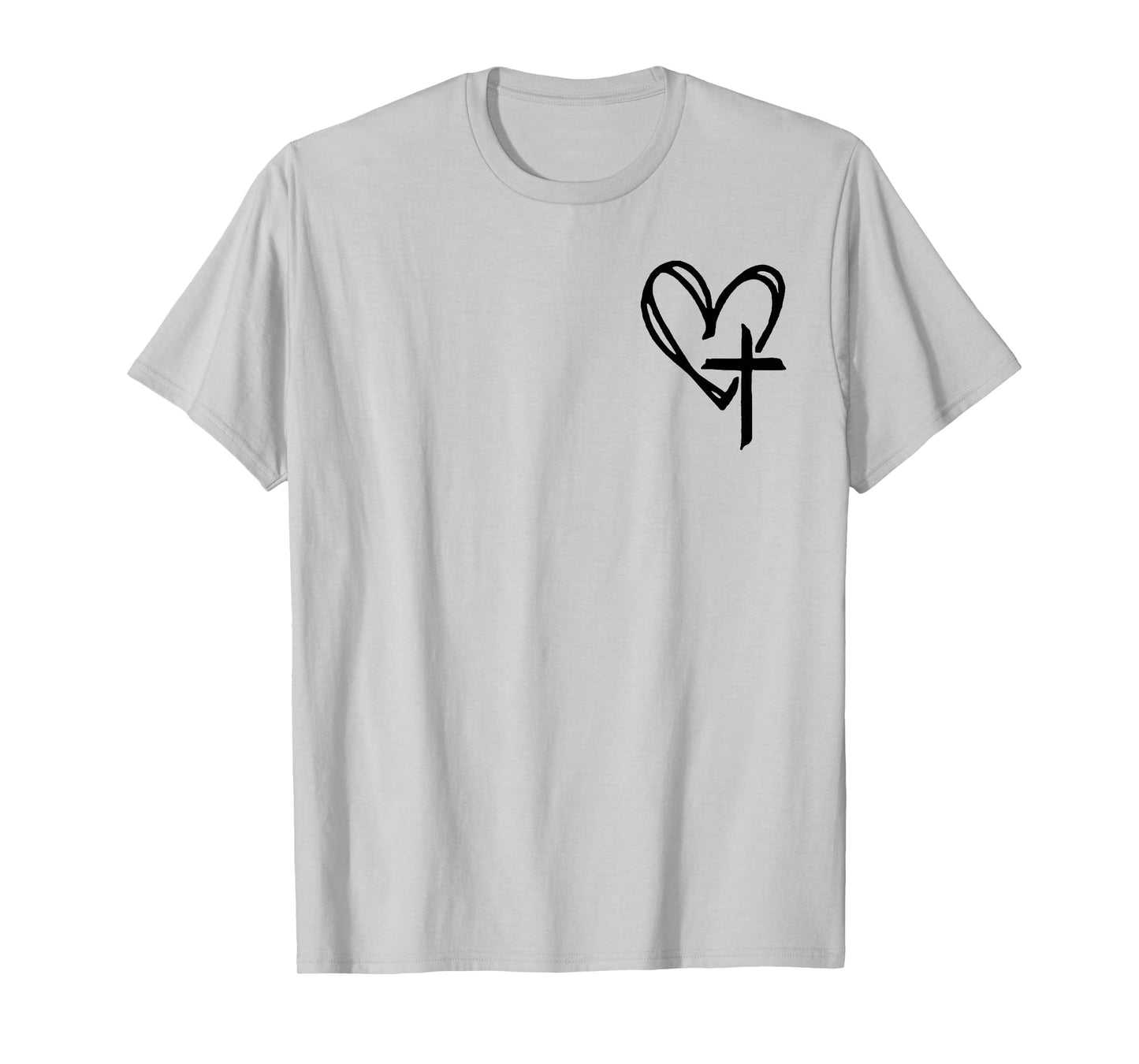 (On Back) Christian Walking By Faith Tripping Constantly T-Shirt