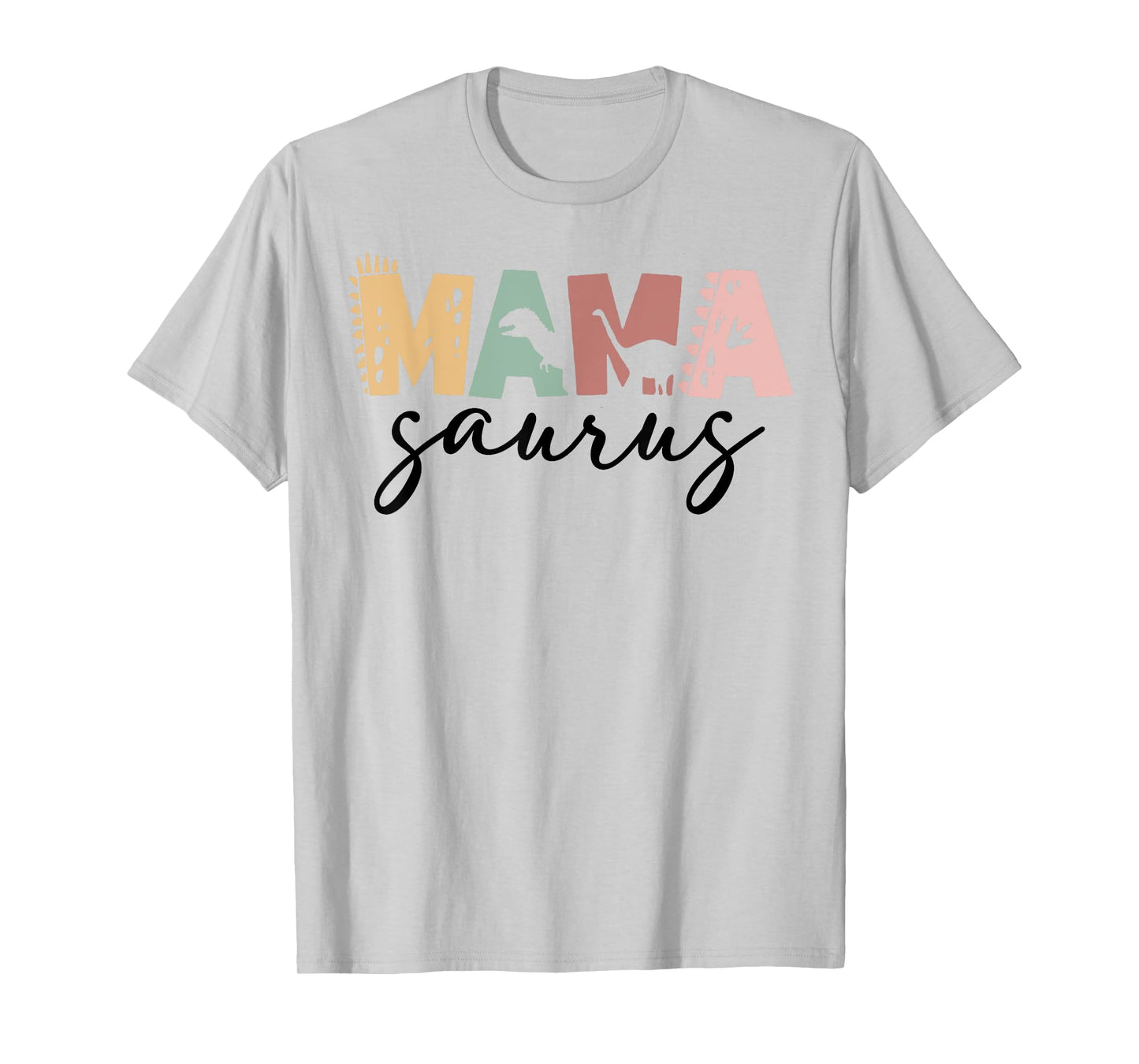 Mama Saurus Mom Dad Dinosaur Three Rex Birthday Family T-Shirt
