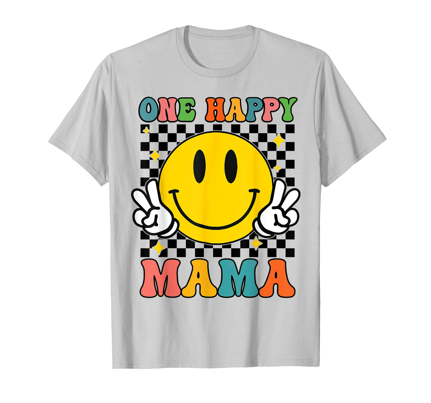 One Happy Dude Mama Happy Face 1st Birthday Family Matching T-Shirt