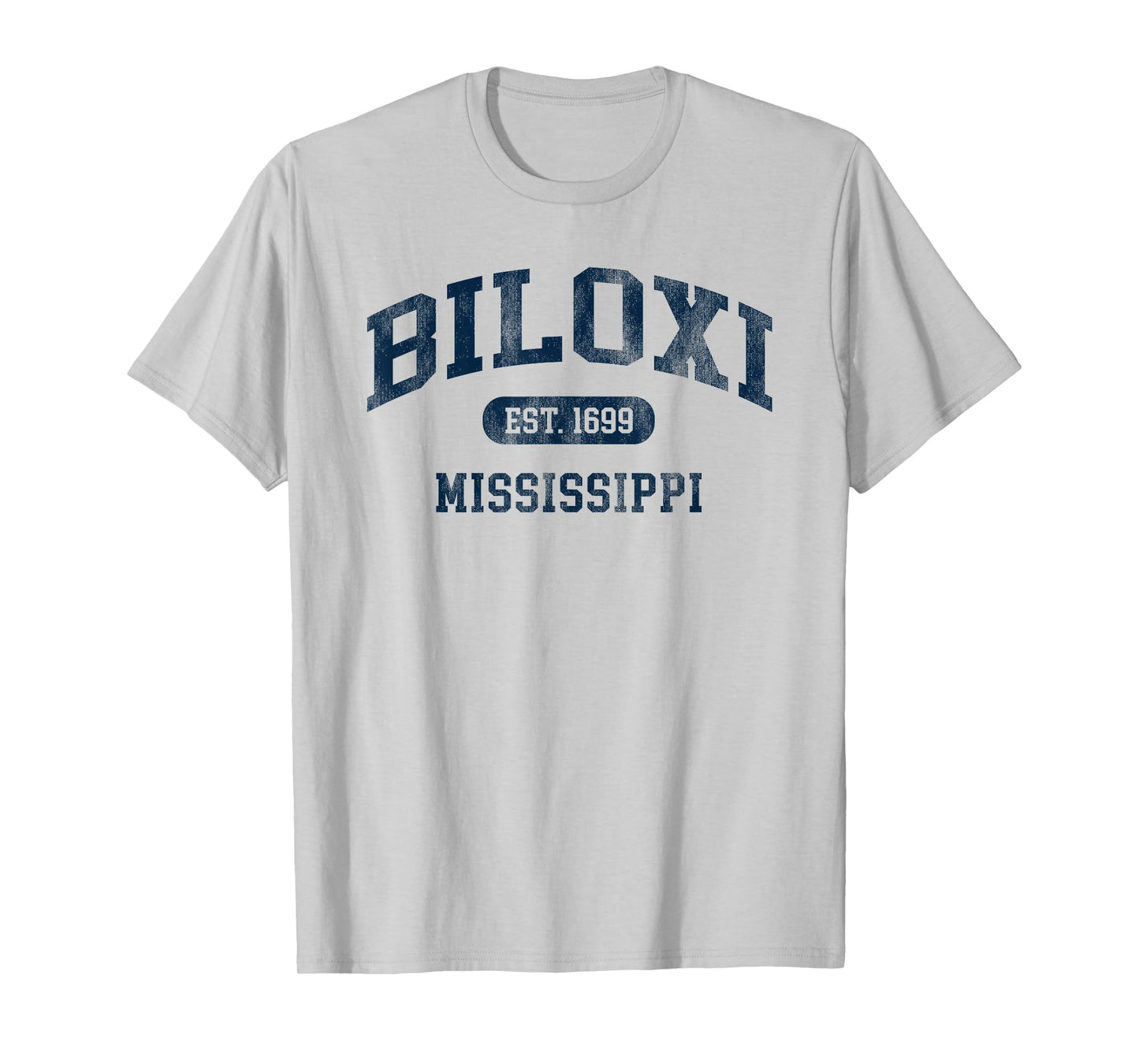 Biloxi Mississippi Est 1699 Retro Preppy Throwback Souvenir T-Shirt