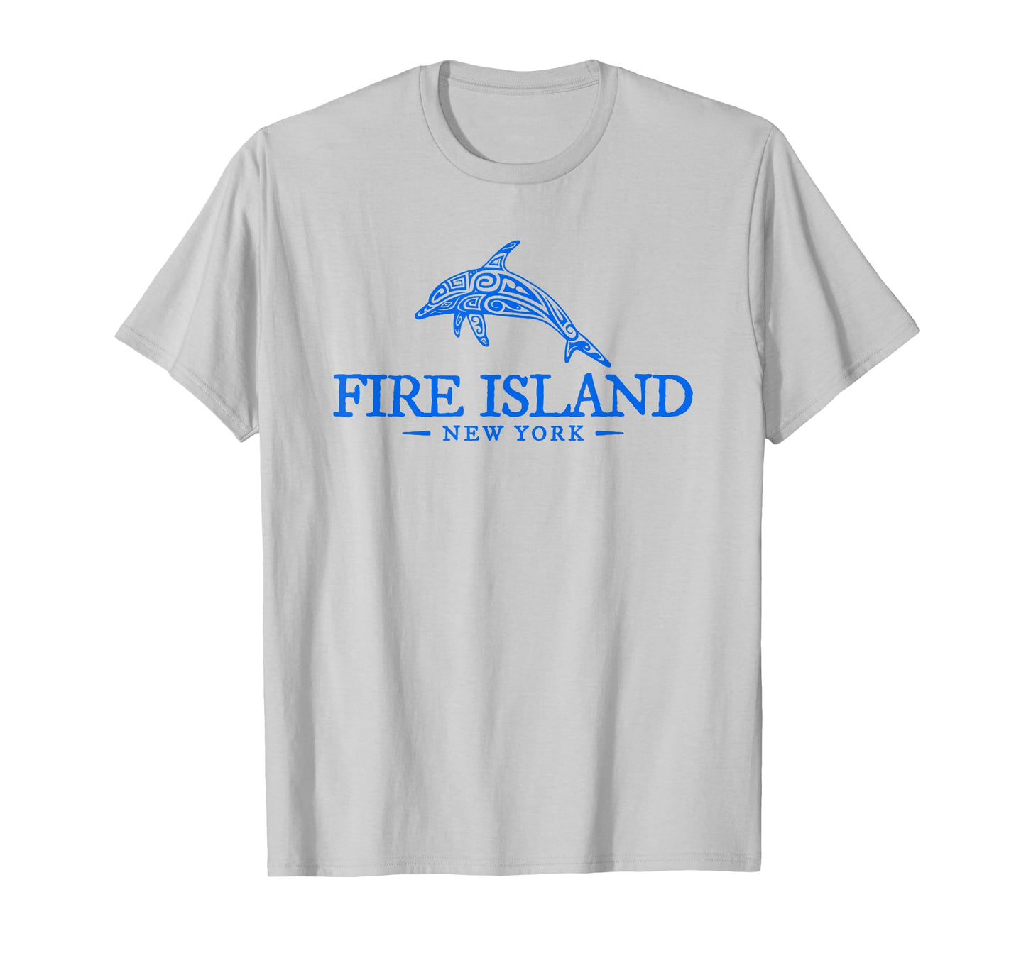 Fire Island New York Dolphin Mens Women Beach Souvenir T-Shirt