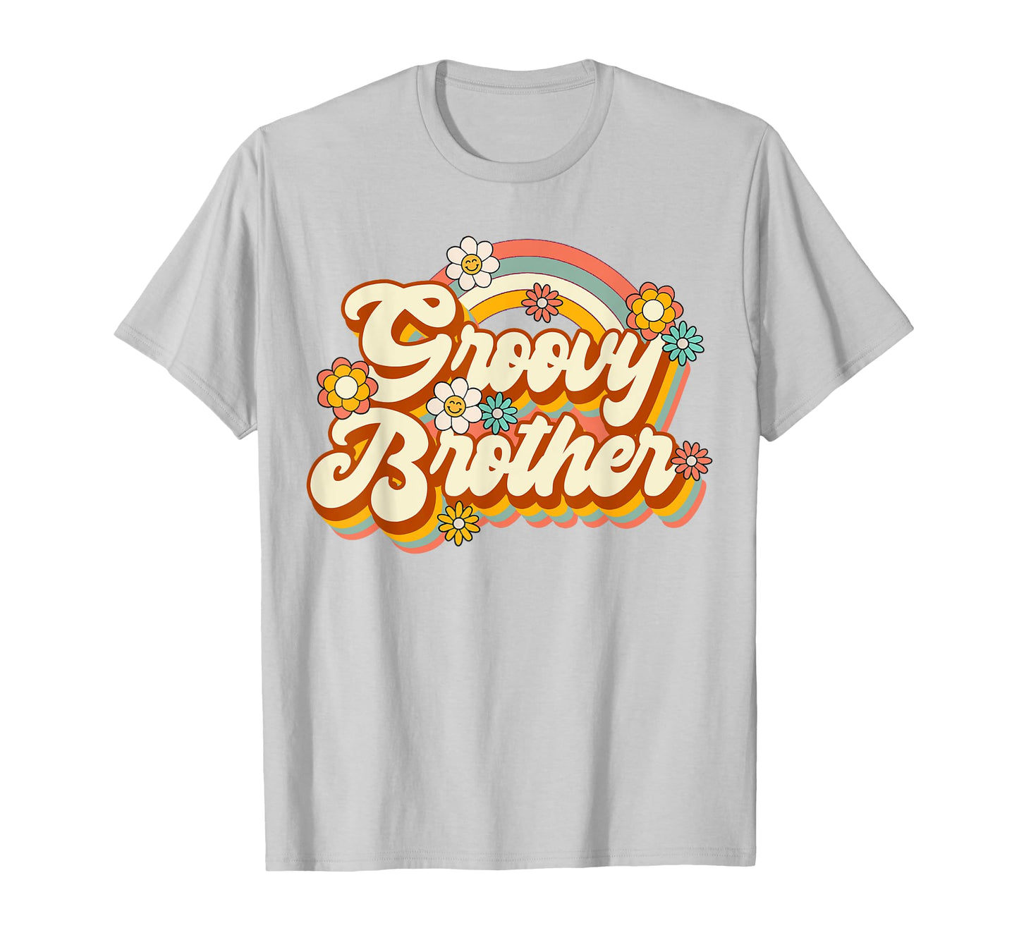 Retro Groovy Brother Family Birthday 60s 70s Hippie Costume T-Shirt