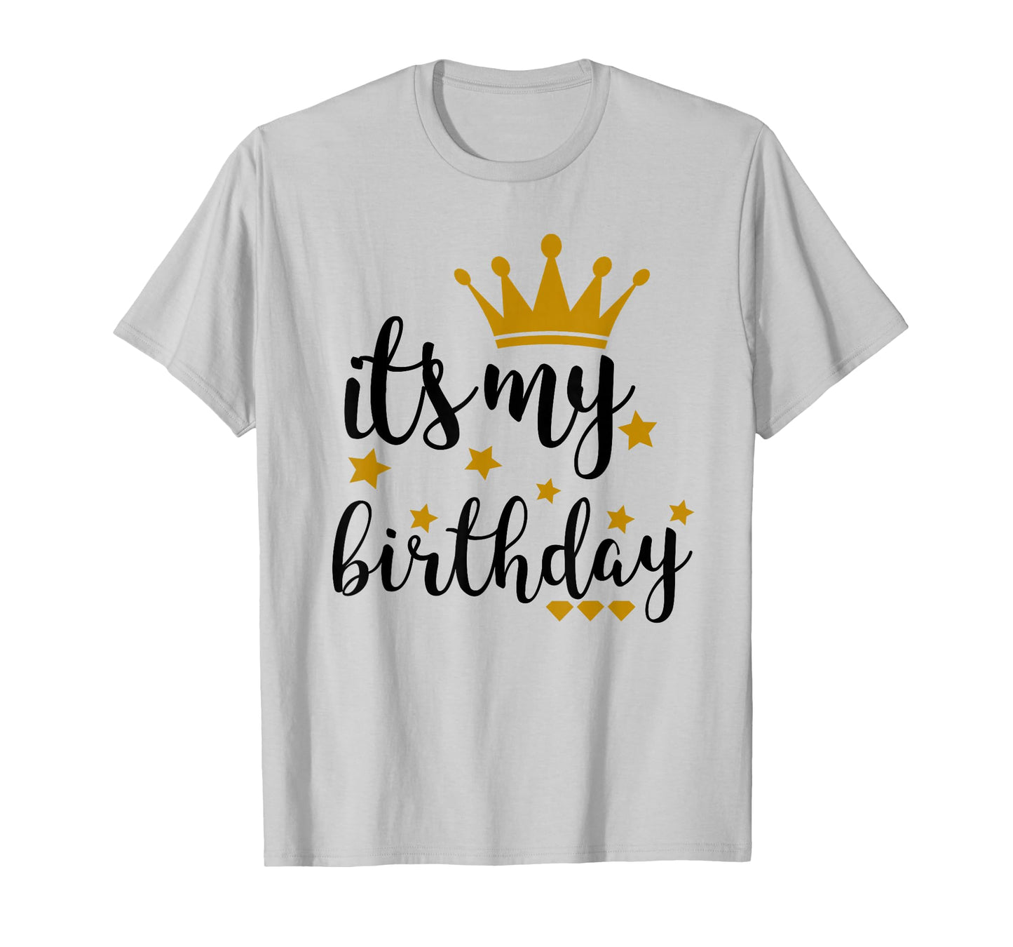 It's My Birthday Shirt for Women, Teens, Girls, Black & Gold T-Shirt