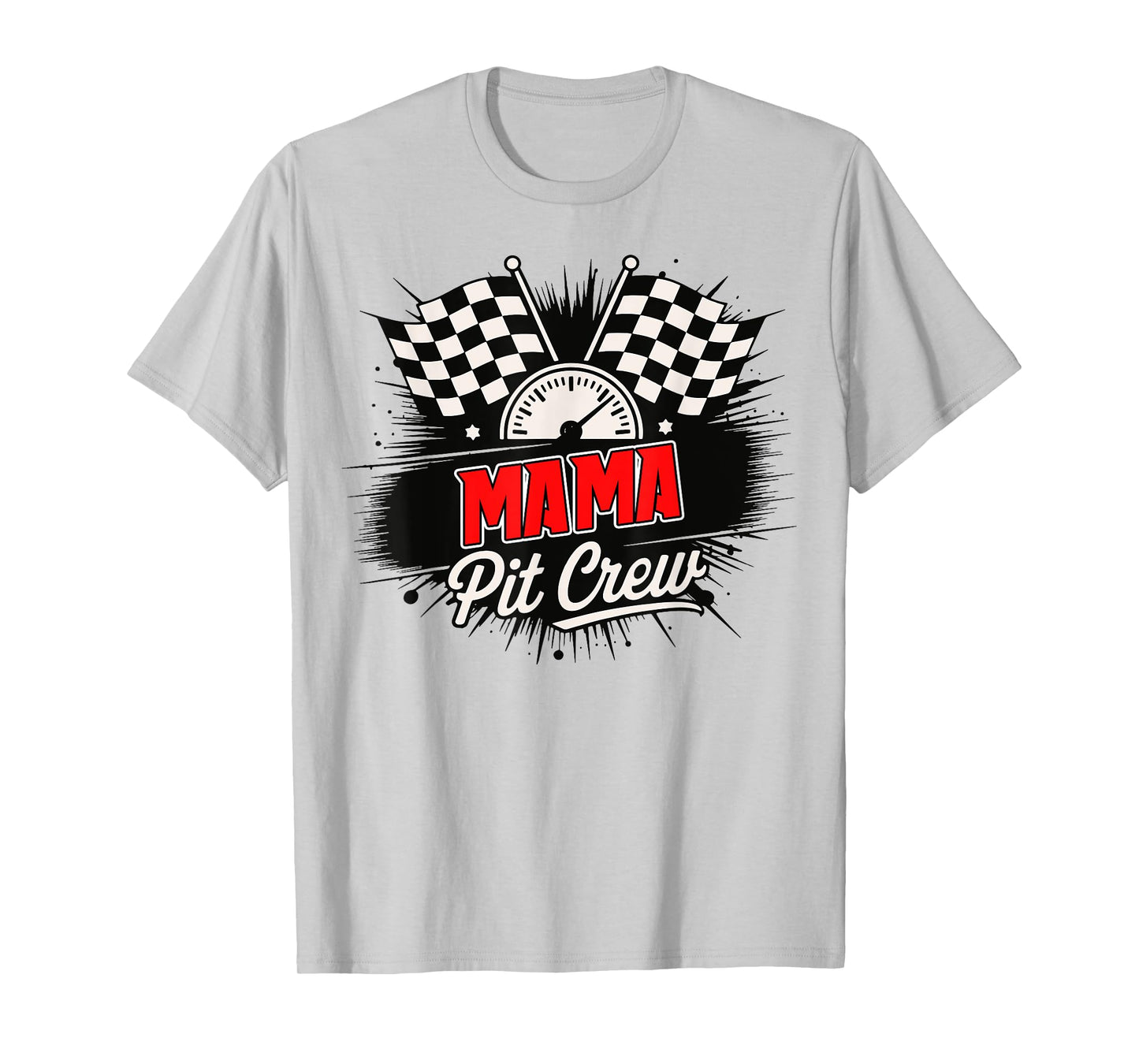 Mama Pit Crew Race Car Birthday Family Racing Adult Kids T-Shirt