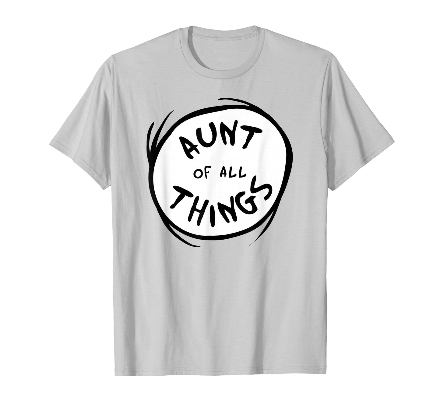 Dr. Seuss Aunt of all Things Emblem RED T-shirt T-Shirt