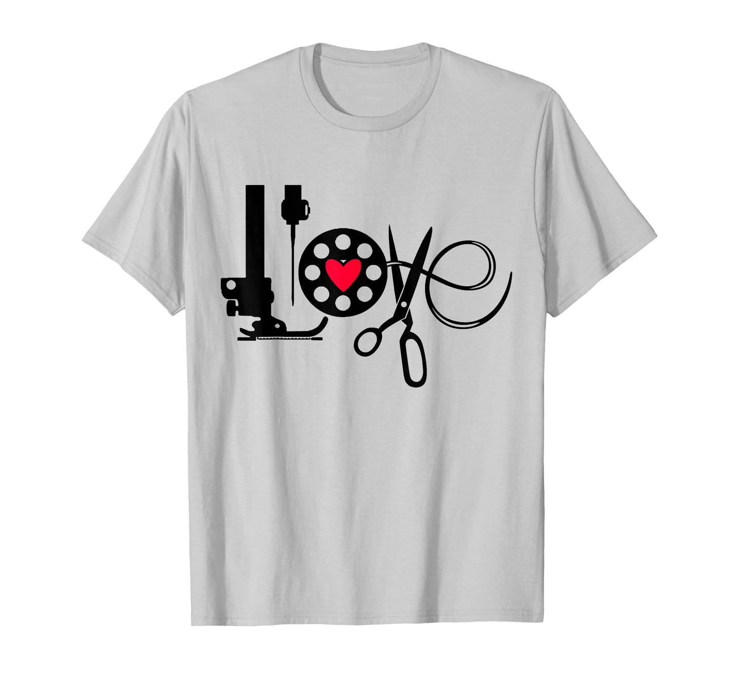 QuiltIing Sewing Heart Love Quilting Quilter Sewer Sewing T-Shirt