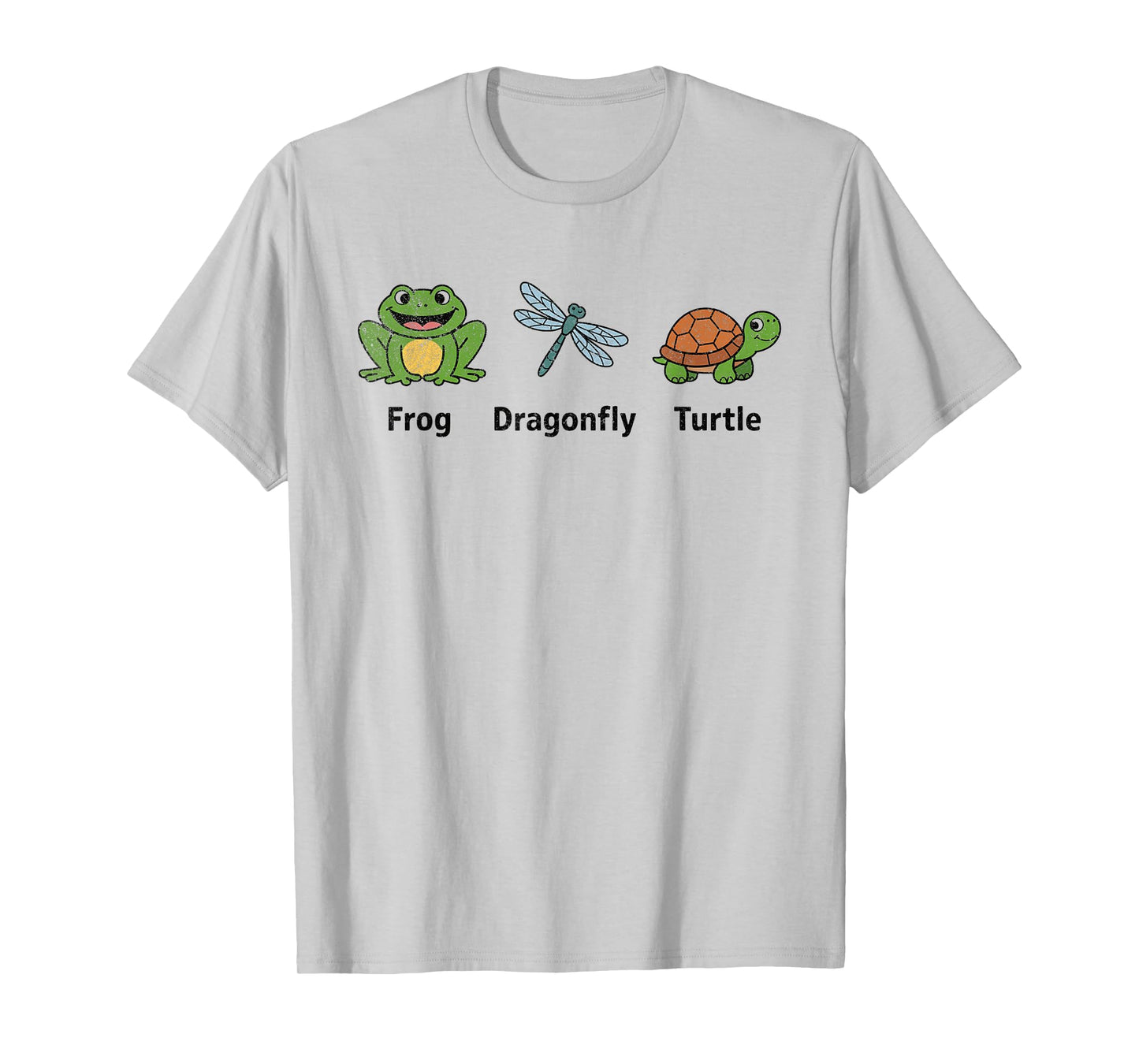 Frog Dragonfly Turtle Funny T-Shirt