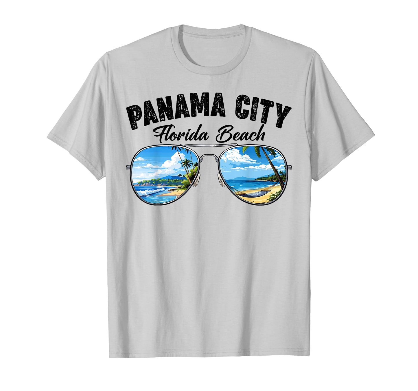 Retro Panama City Florida Beach Vibes Summer Break Vacation Men Women Kids T-Shirt