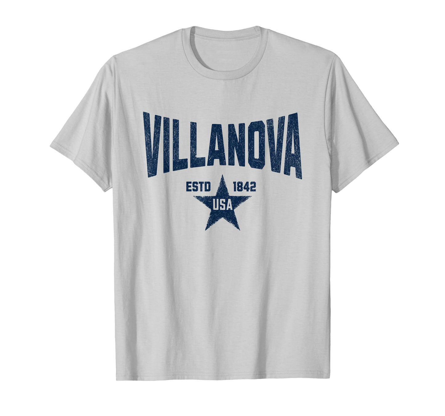 Visit Blue Villanova Pennsylvania Vintage Athletic Souvenir T-Shirt