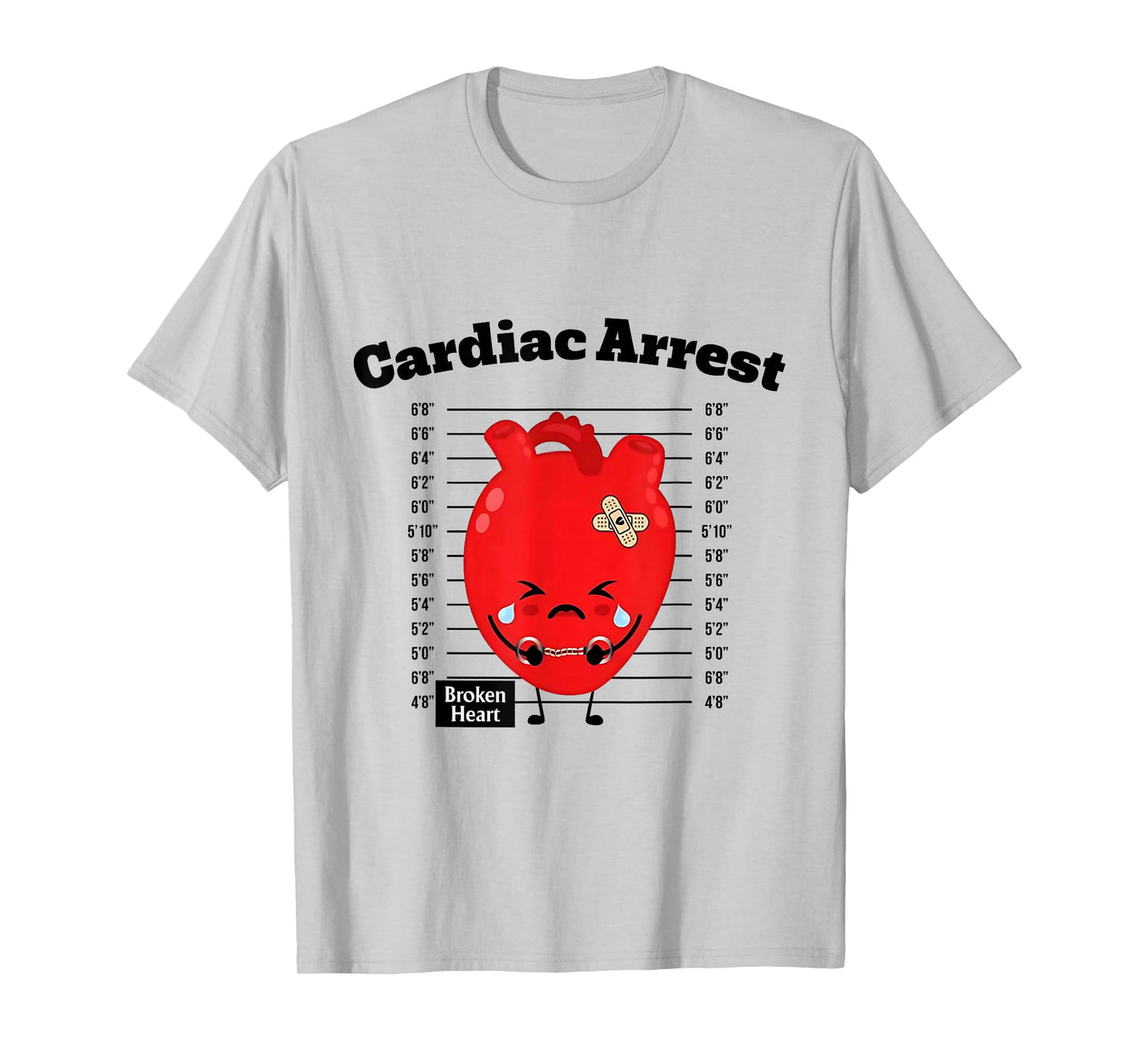 Cardiac Arrest Nurse Anatomy Cardiology Heart Flow Nurse Art T-Shirt