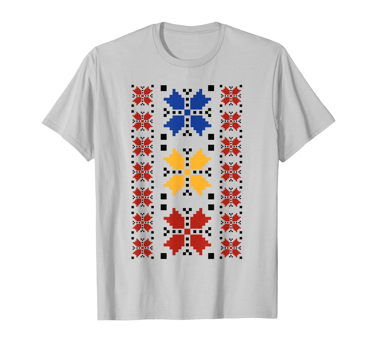 Noi Suntem Romani Traditional Romanian Folk Art Motifs T-Shirt
