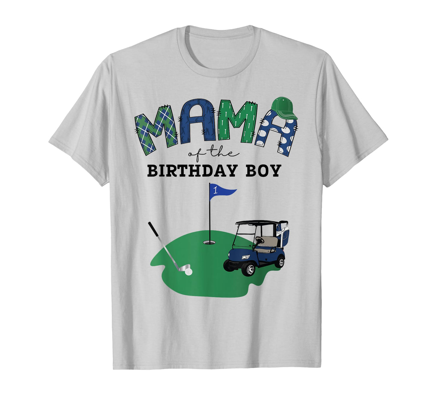 Mama Of The Birthday Boy Hole in One Golf 1St Birthday T-Shirt