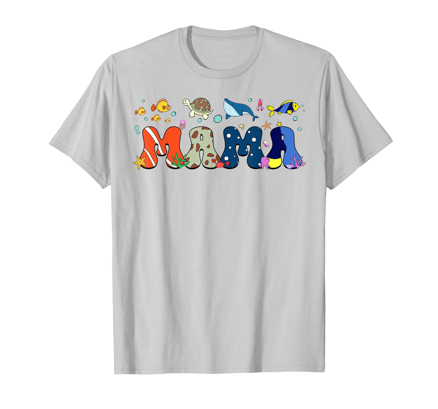 Mama Ocean Sea Animal Birthday Family Matching T-Shirt