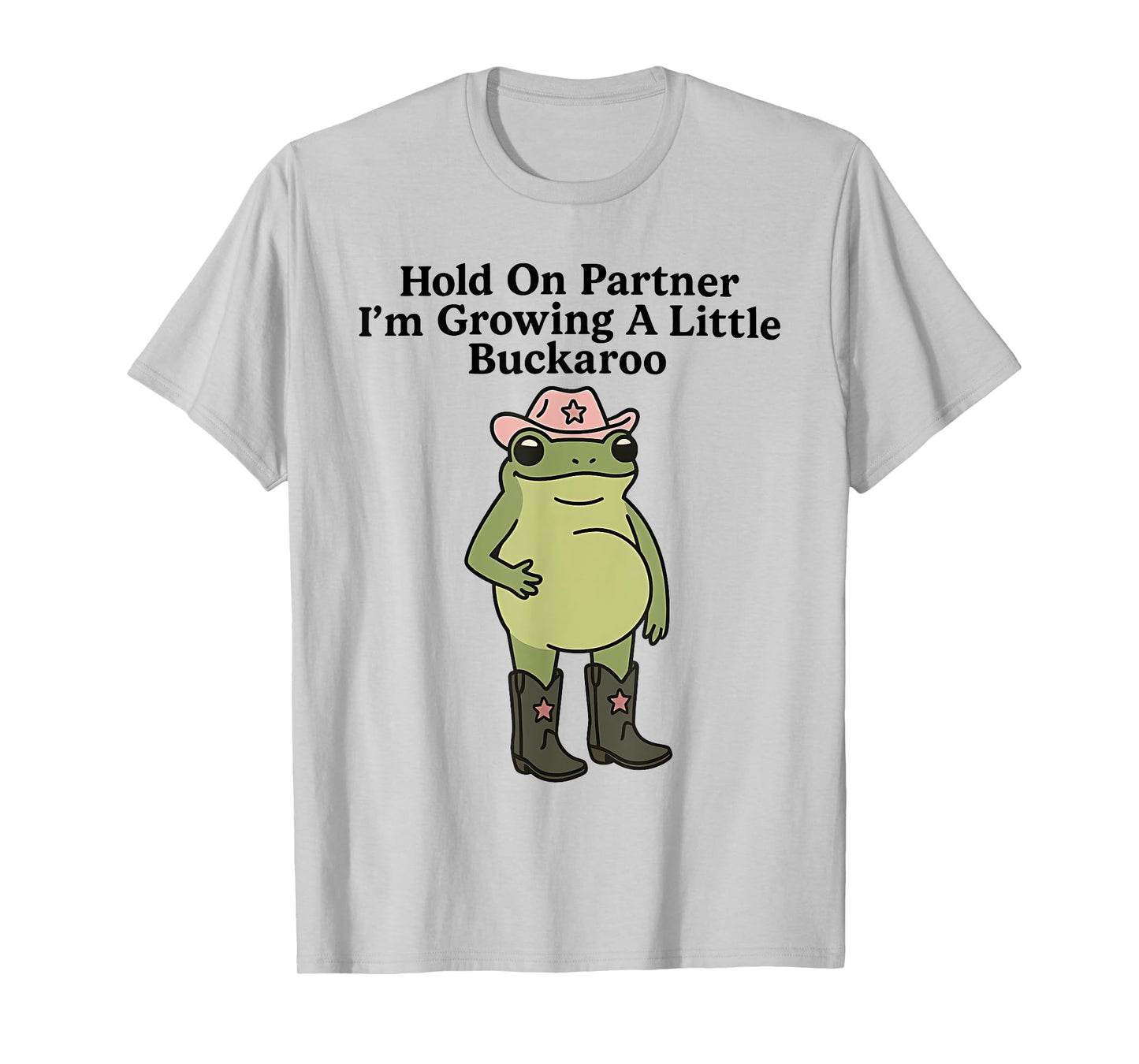 Hold On Partner I'm Overstimulated Cowboy Frog Vintage T-Shirt