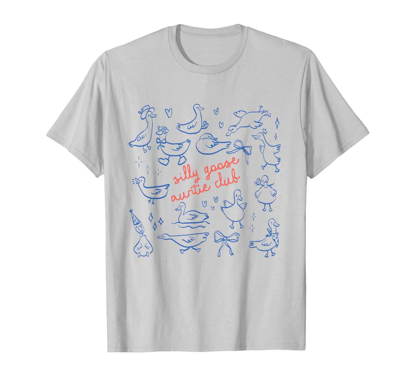 Auntie Aunt Silly Goose Mother’s Day Silly Goose Auntie Club T-Shirt