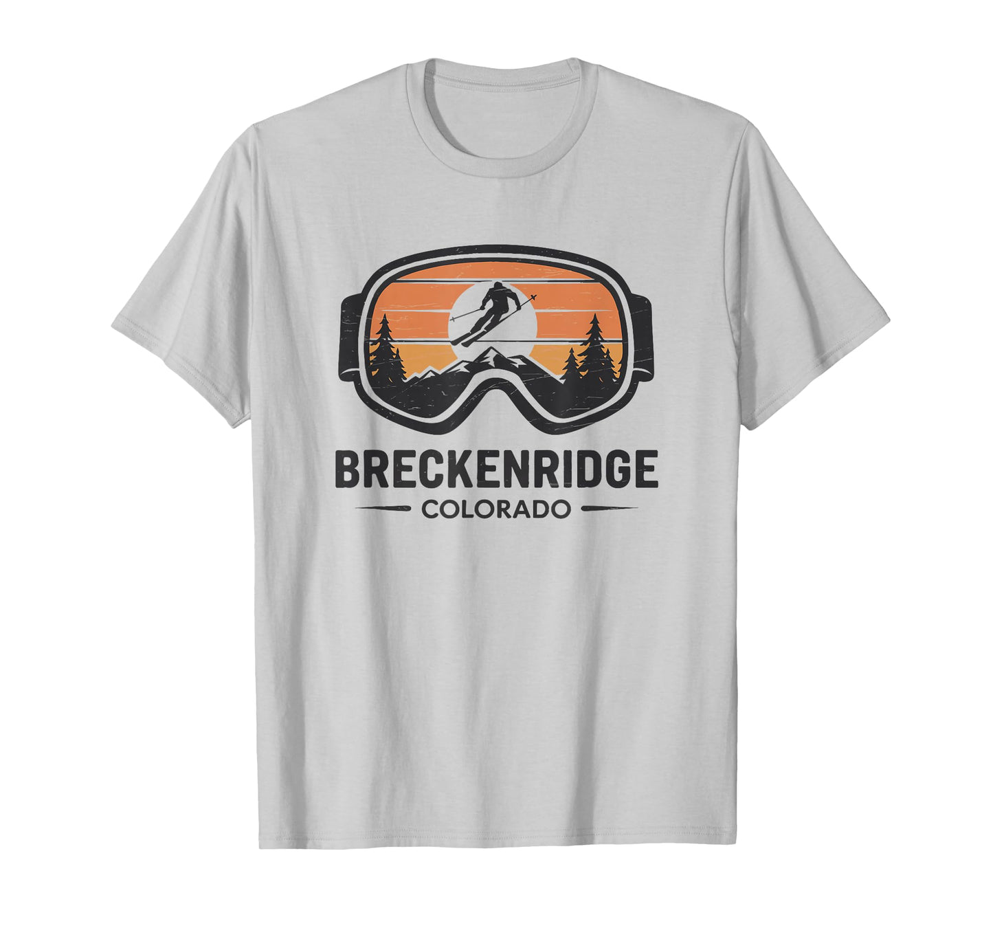 Breckenridge Colorado Ski Resort Retro Ski T-Shirt