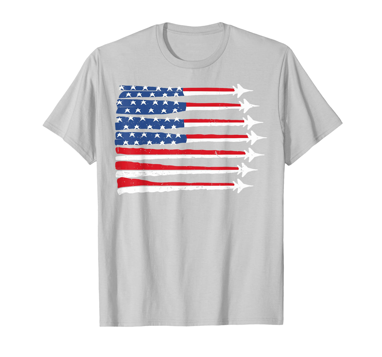 4th of July USA Flag Fighter Jet Patriotic Baby Boy Toddler T-Shirt
