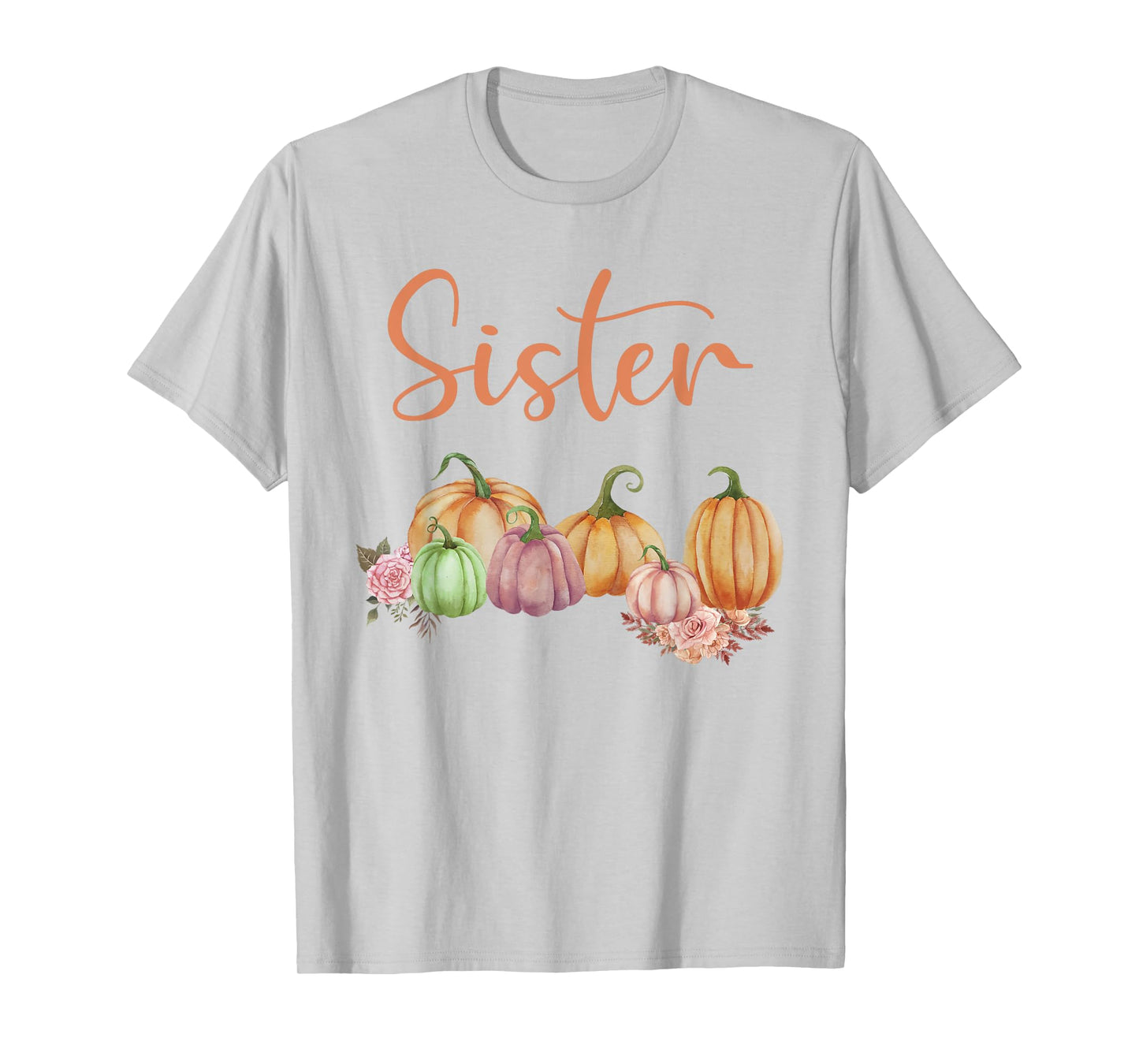 Sister of Little Pumpkin First Birthday Autumn Pumpkin T-Shirt