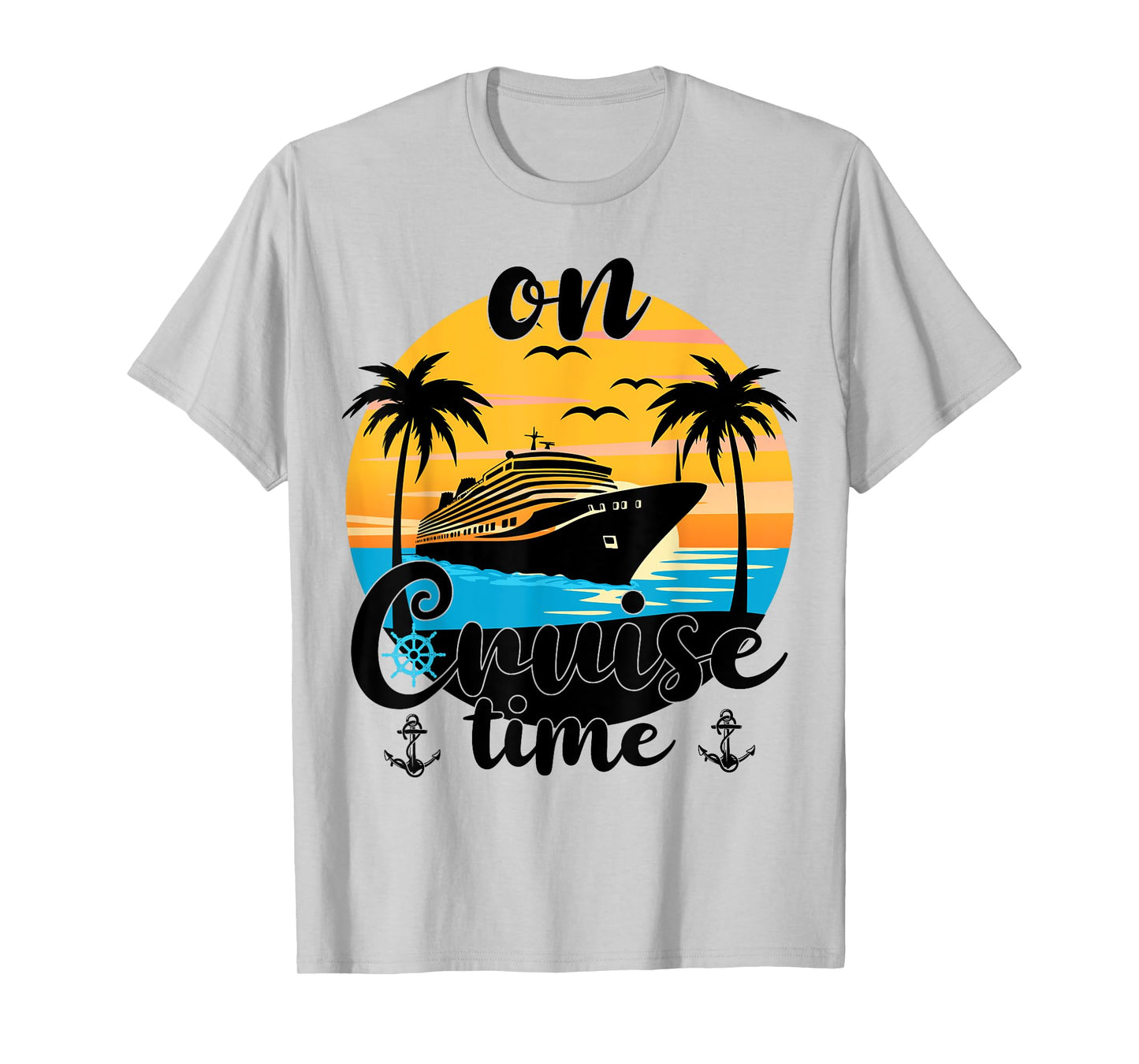 On Cruise Time Beach Summer Vacation Matching Family Cruise T-Shirt