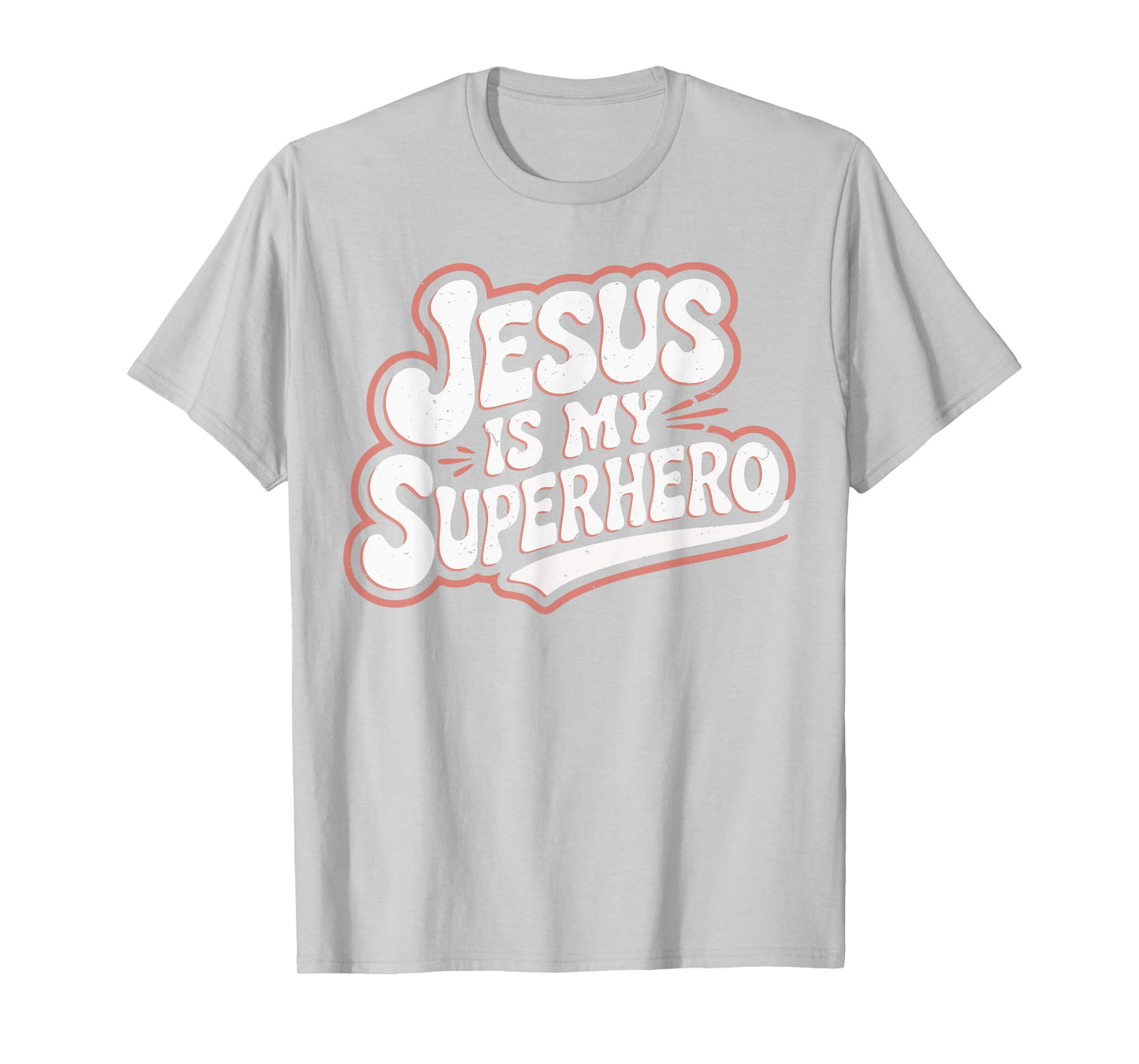 Girls Jesus Is My Superhero Christian Toddler Sister God Mom T-Shirt