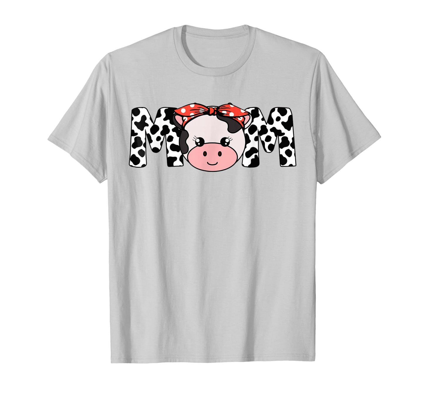 Mom Cow-Print T Shirt Women Heifer Mother Day Gift Farm Mama T-Shirt