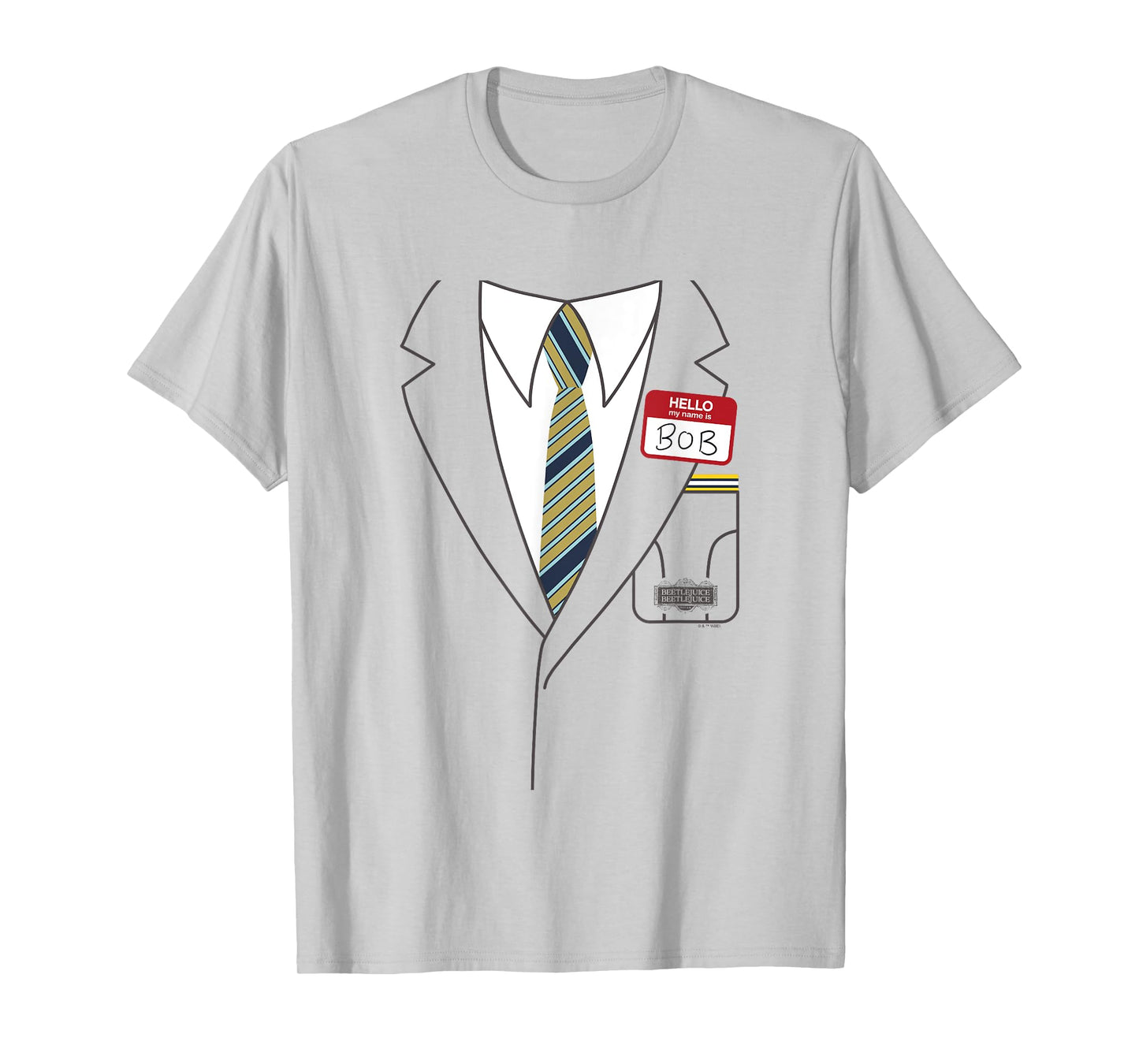 Beetlejuice Beetlejuice Halloween My Name Is Bob Costume T-Shirt