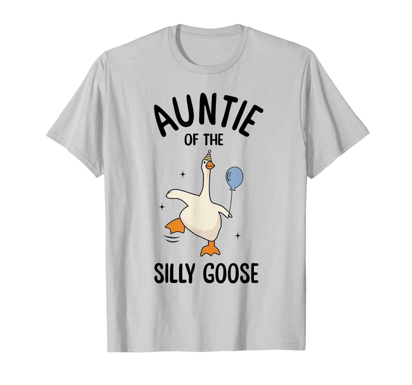 Auntie Of The Silly Goose First Birthday Family Matching T-Shirt