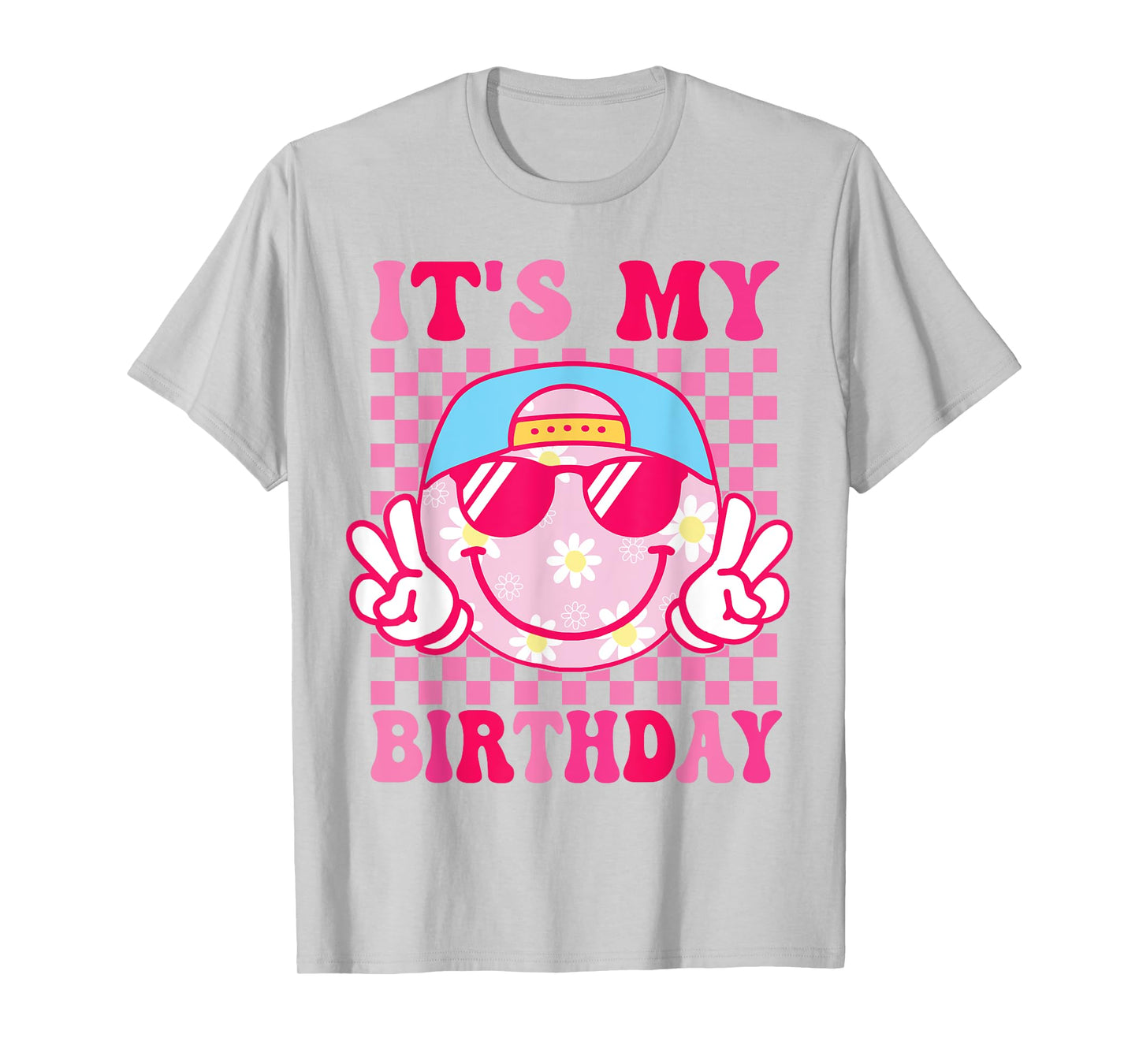 Groovy It's My Birthday Women Teens Girls Kids Bday Party T-Shirt