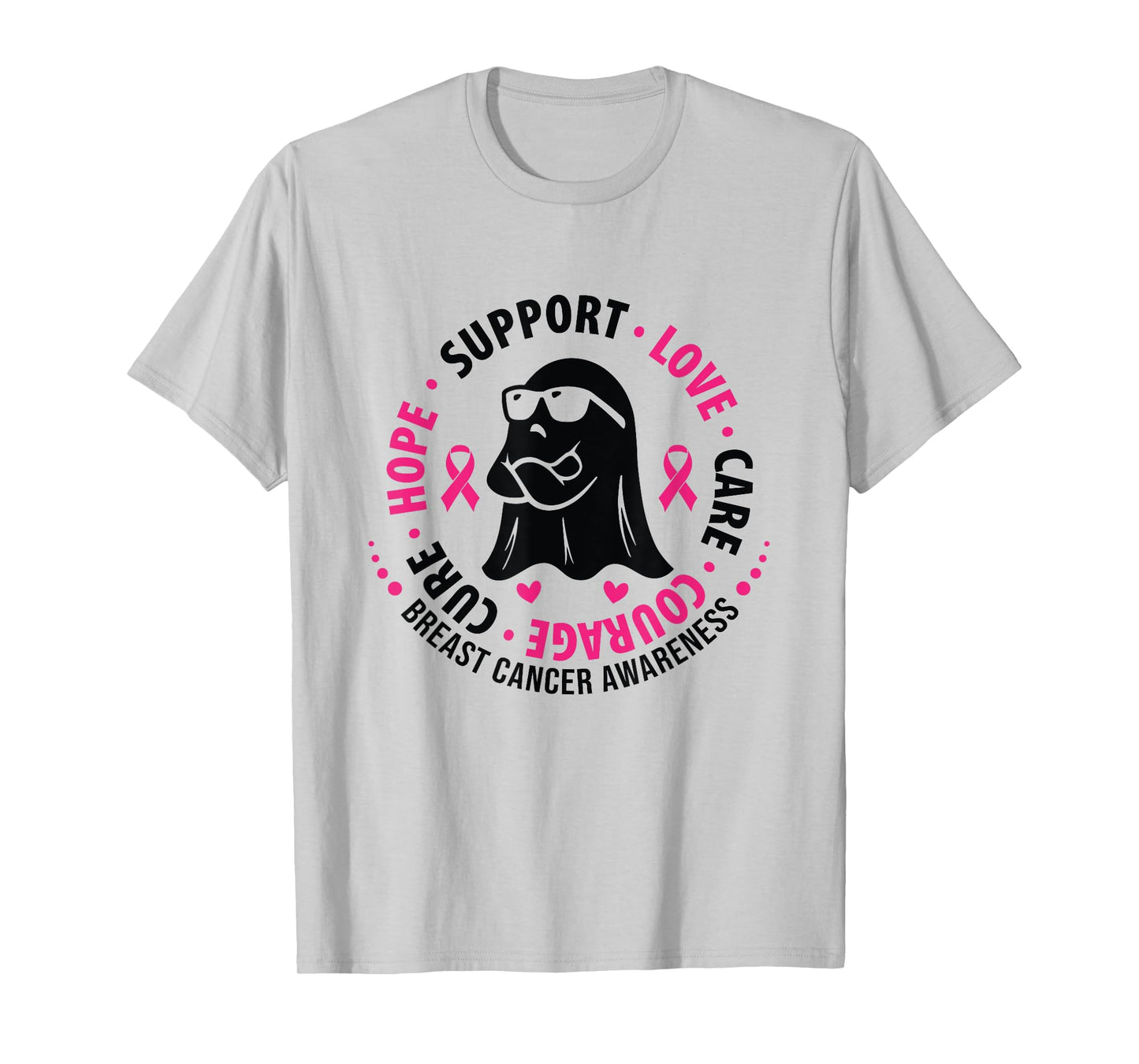 Fight Breast Survivor American Flag Breast Cancer Awareness T-Shirt
