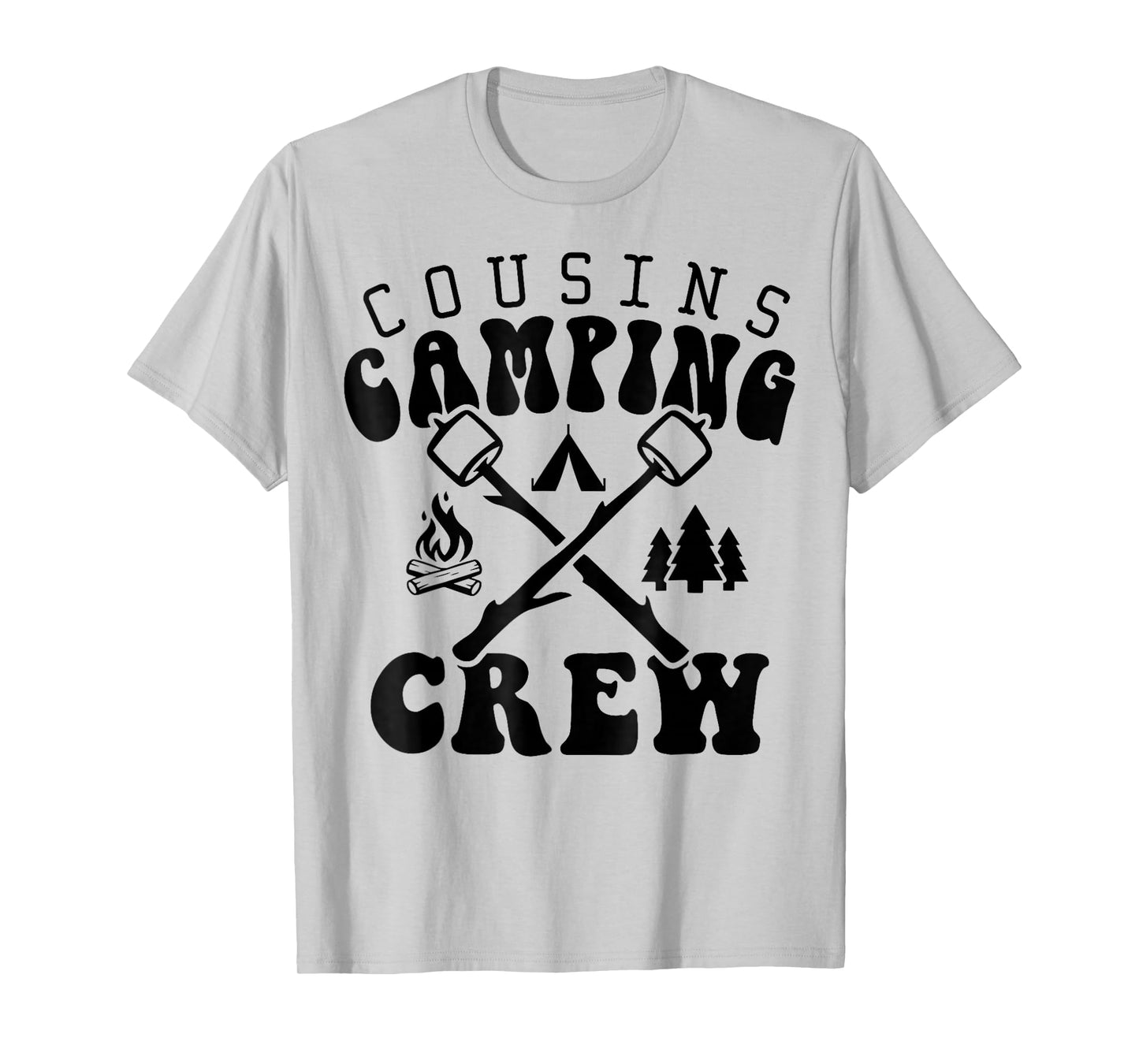 Cousin Camping Crew 2025 Shirt Family Vacation Camp Kids Tee T-Shirt