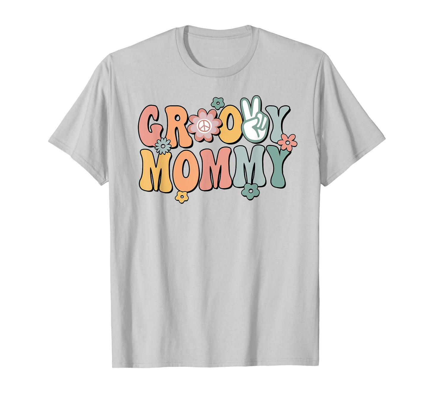 Groovy Mommy Retro Mom Matching Family 1st Birthday Party T-Shirt