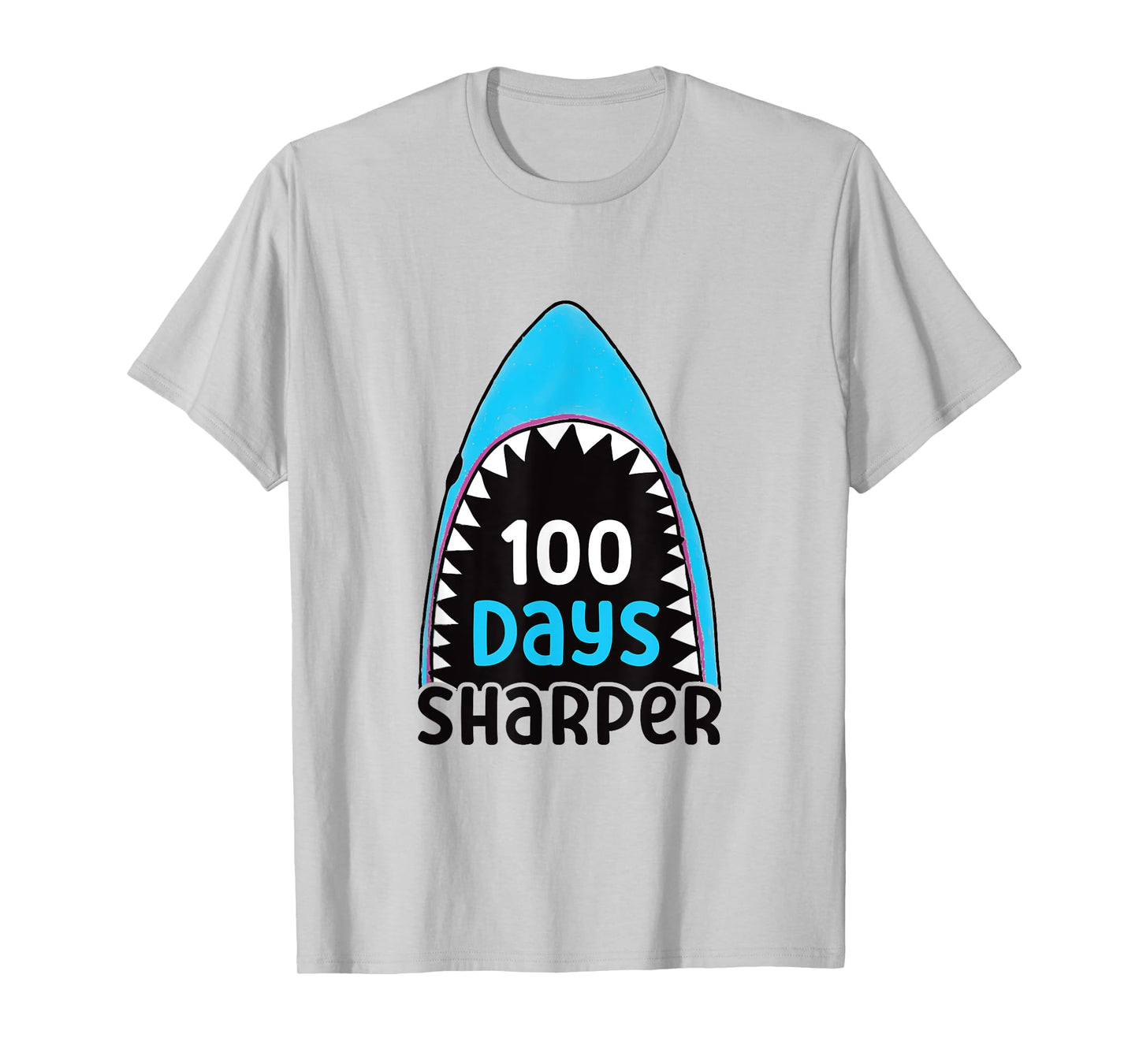 100 Days Sharper Boys Shark 100th Day of School T-Shirt