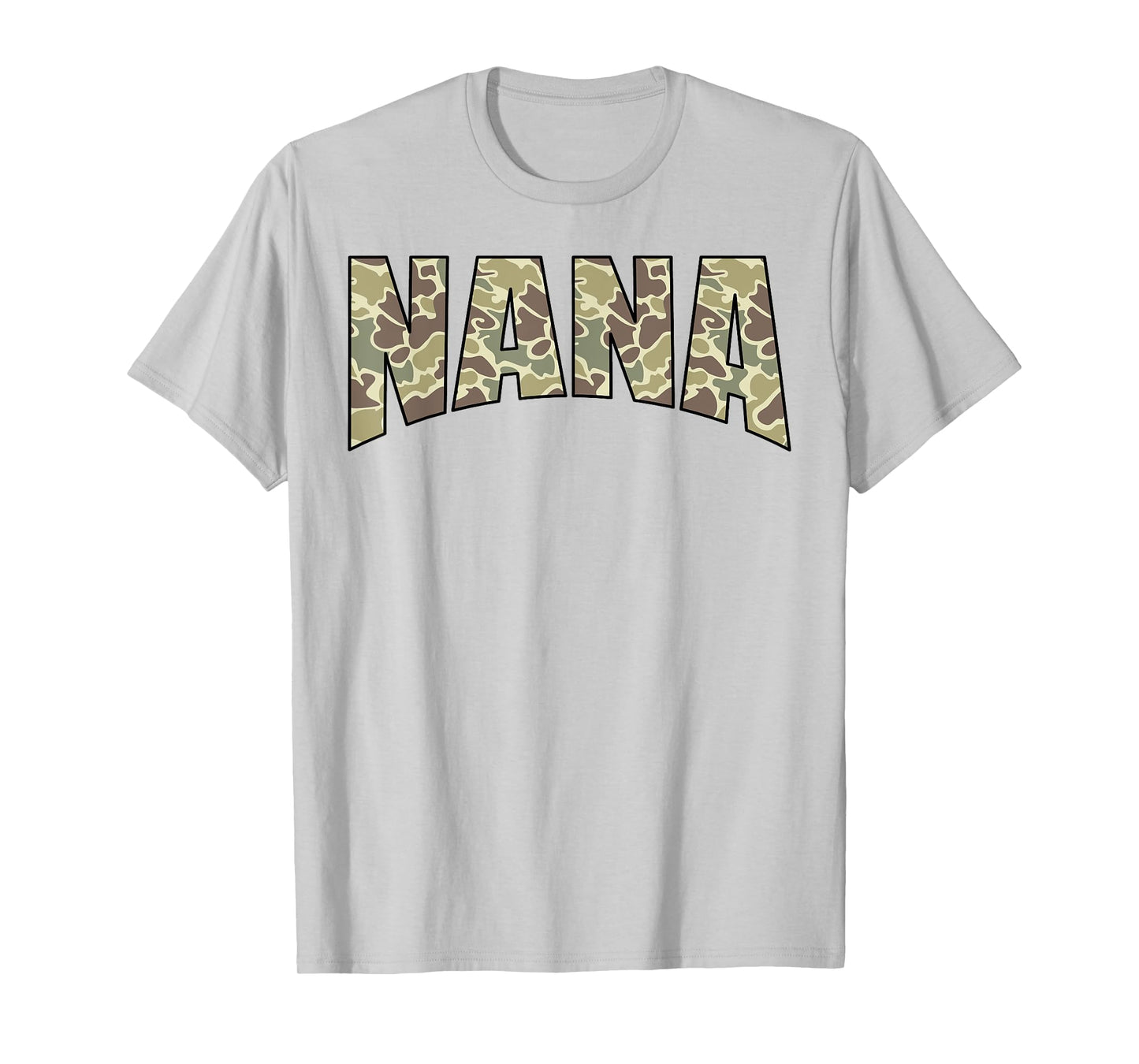 Vintage Nana Camo US Flag Old Camouflage Hunting Season T-Shirt