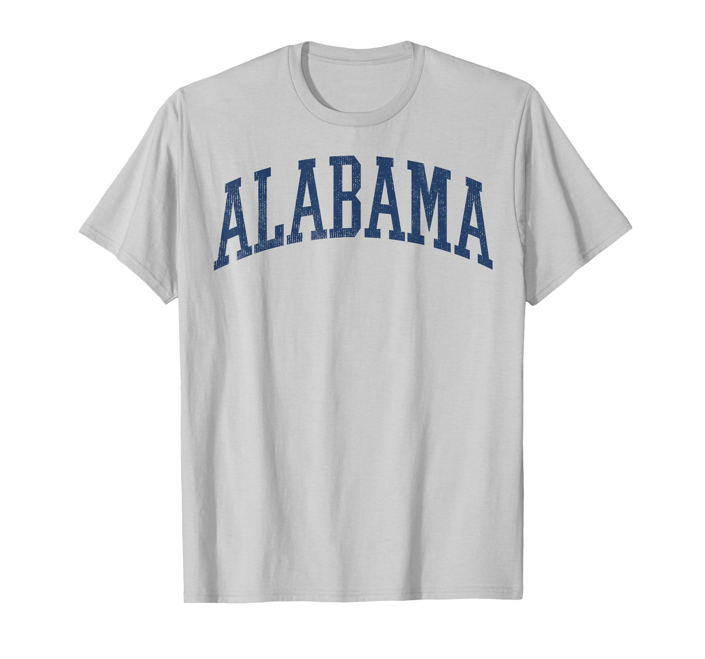 Alabama White AL State Graphic Vintage Sports Lover T-Shirt