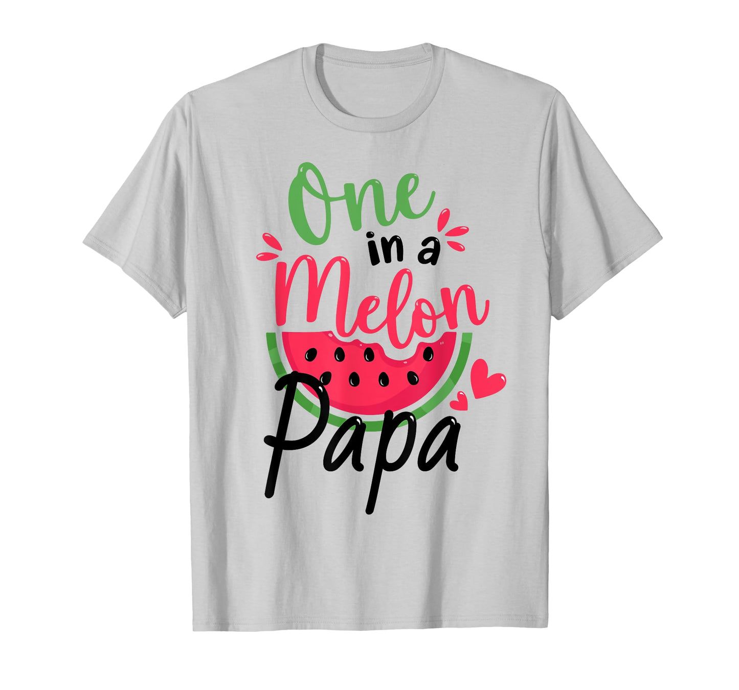 One in a Melon Papa 1st Birthday Party Family Matching T-Shirt