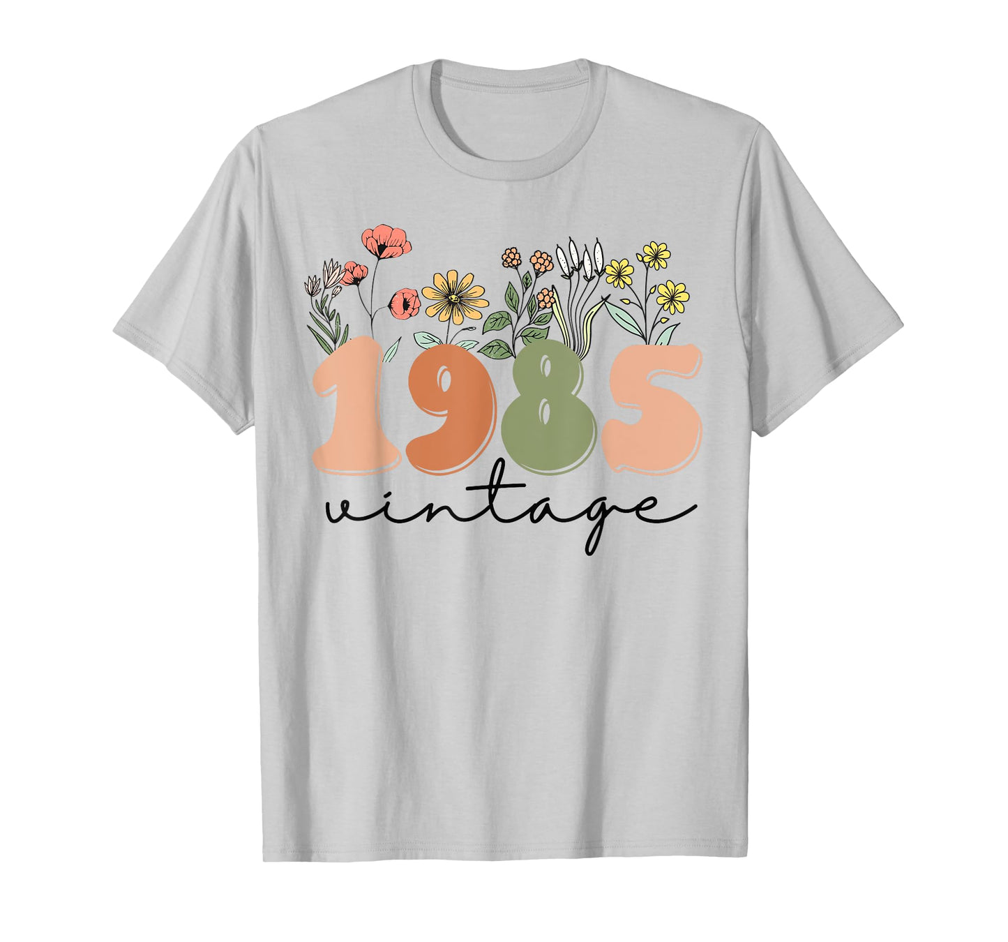 40 Years Old Vintage 1985 40th Birthday Tee Wildflower Women T-Shirt