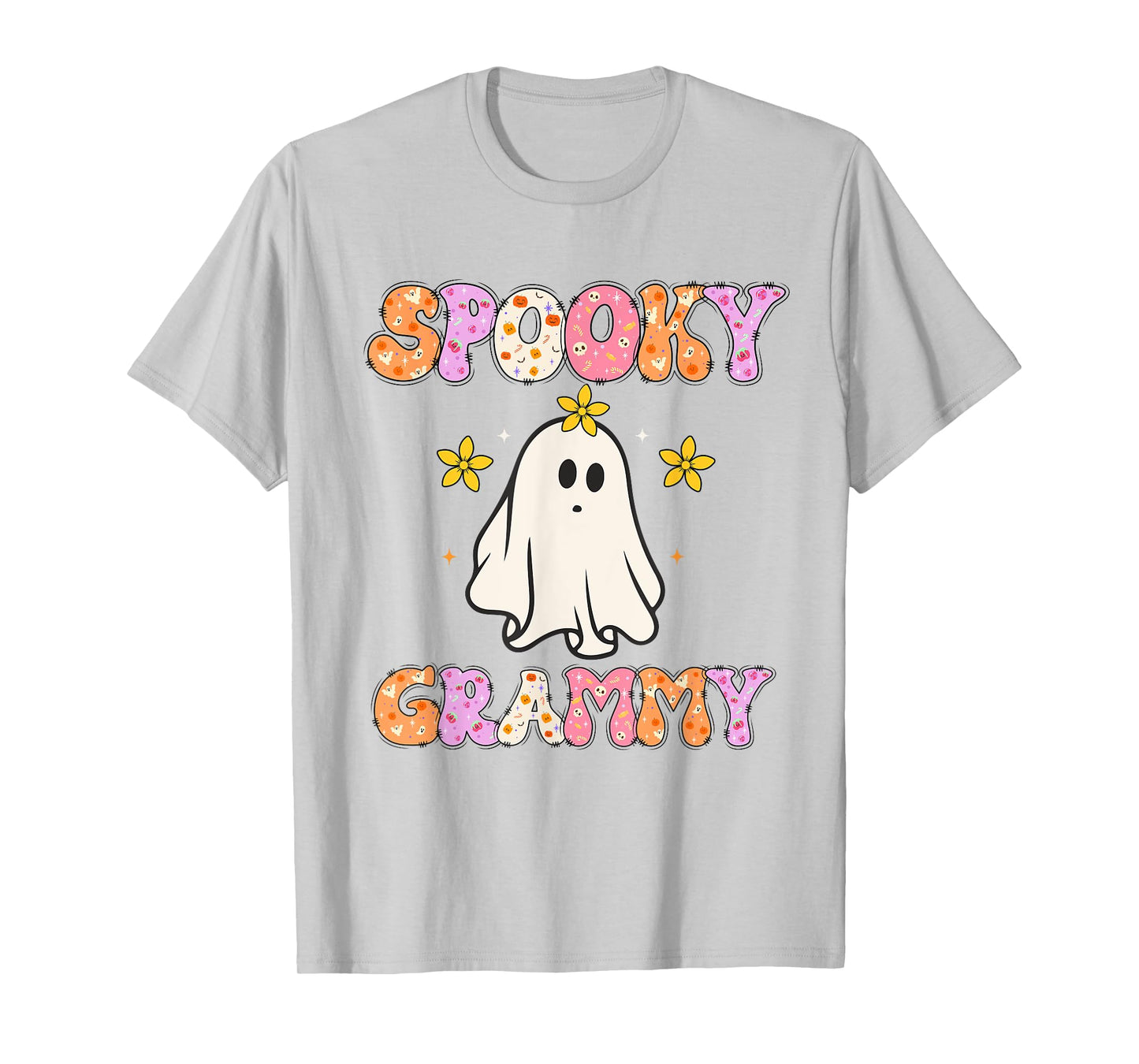 Spooky Grammy Halloween Grandma Groovy T-Shirt