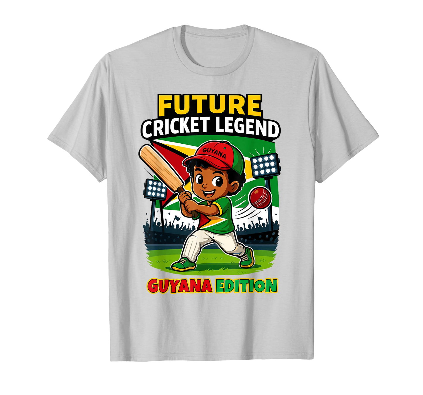 Future Cricket Legend Guyana Edition Boy for Boys Kids T-Shirt