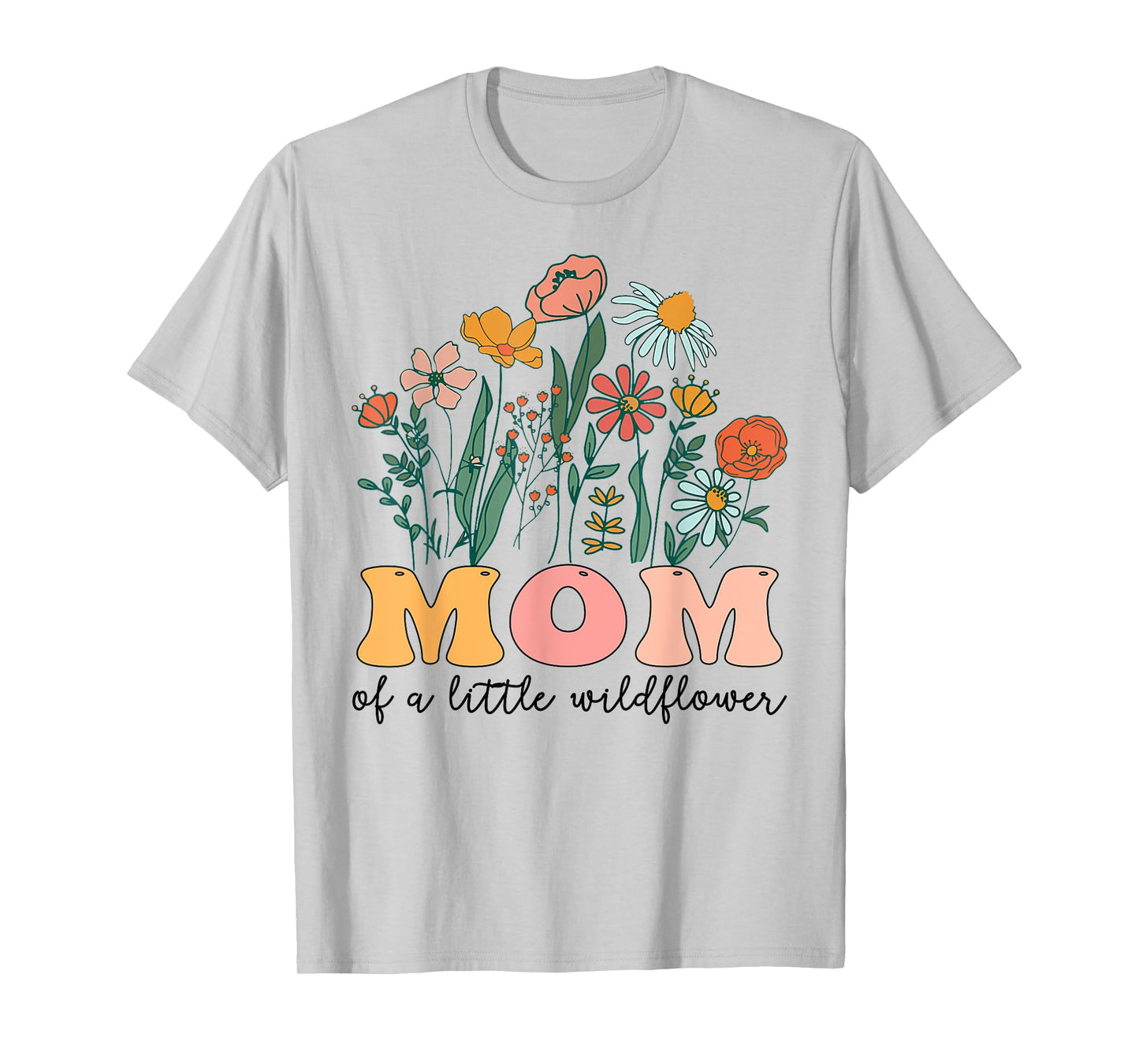 Mom Of The Little Wildflower Birthday Party Baby Shower T-Shirt